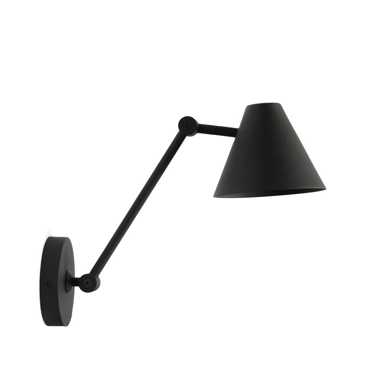 Industriële Rivièra Maison Wandlamp in Zwart – Strakke Metalen Designlamp