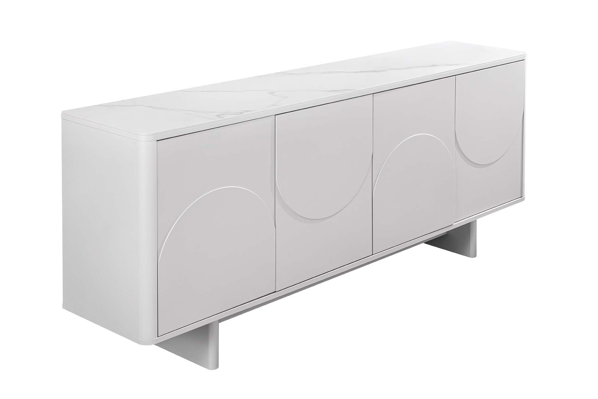 Invicta Interior Dressoir Savoy 180 cm – Elegant wit marmerblad