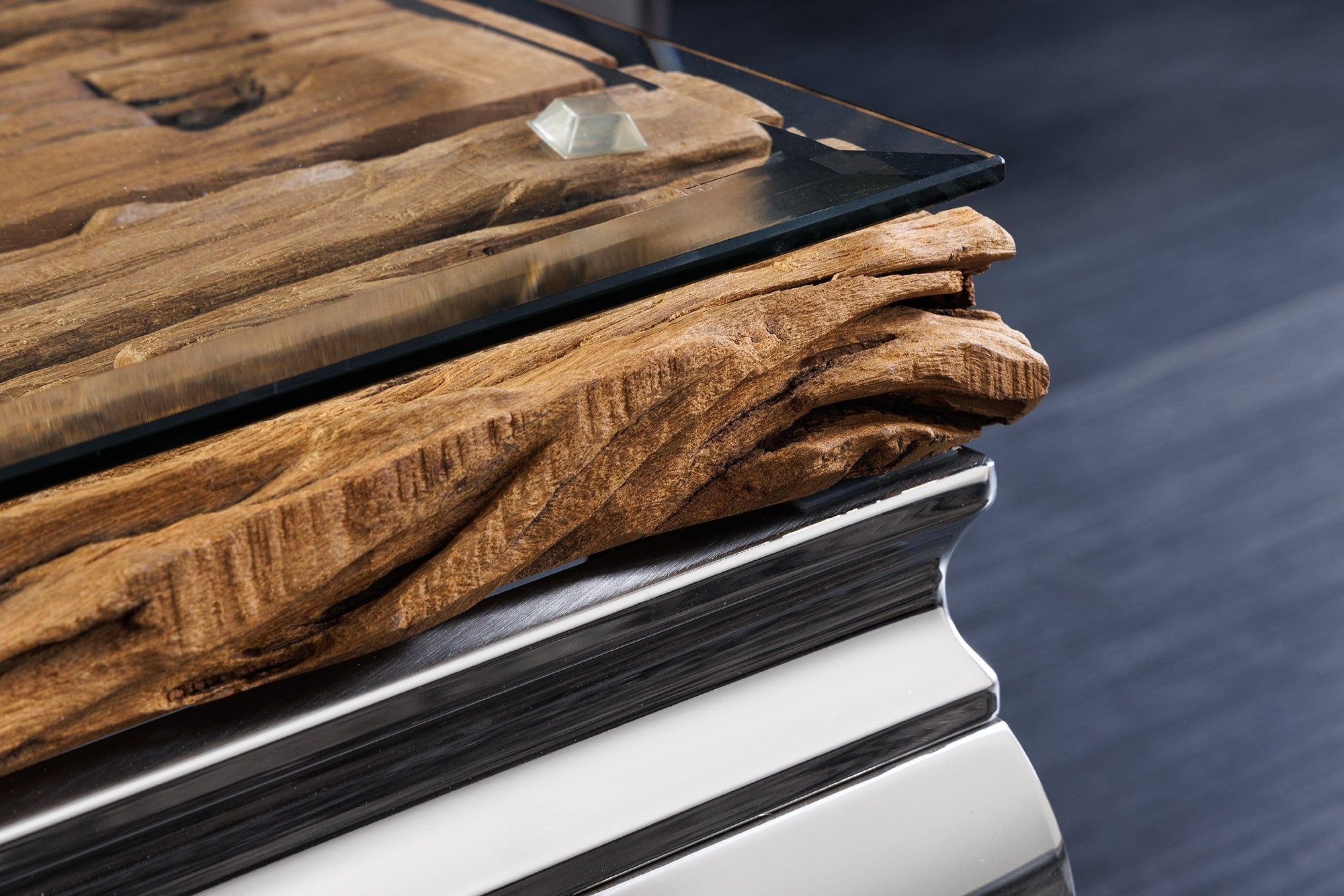 Invicta Interior Salontafelblad BARRACUDA – Massief Teakhout, 100 × 60 cm
