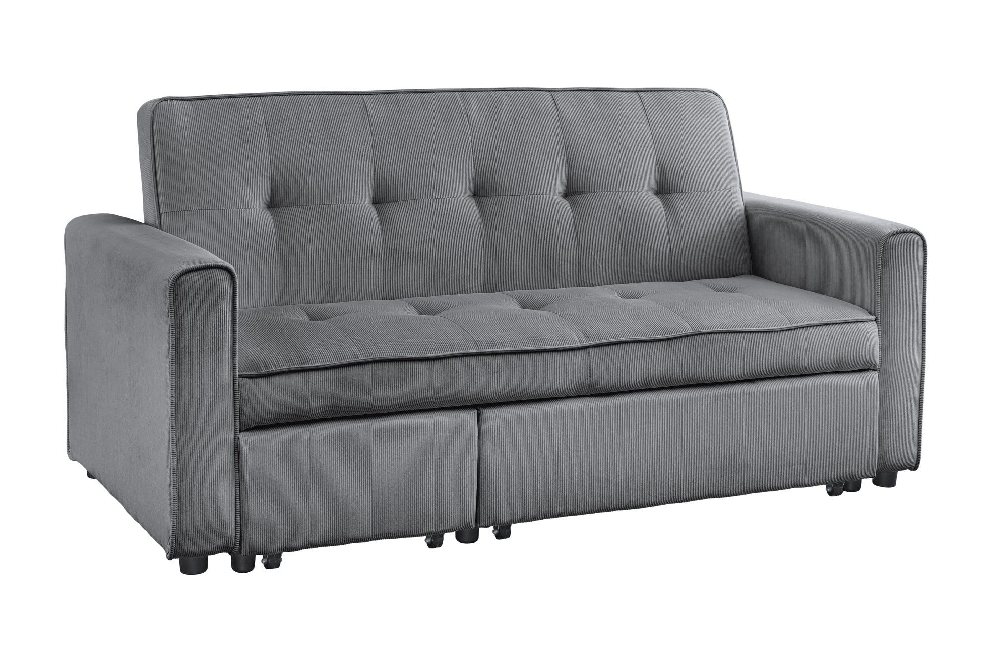 Invicta Interior Slaapbank SMART 180 cm – Comfortabel & Stijlvol in Koordgrijs