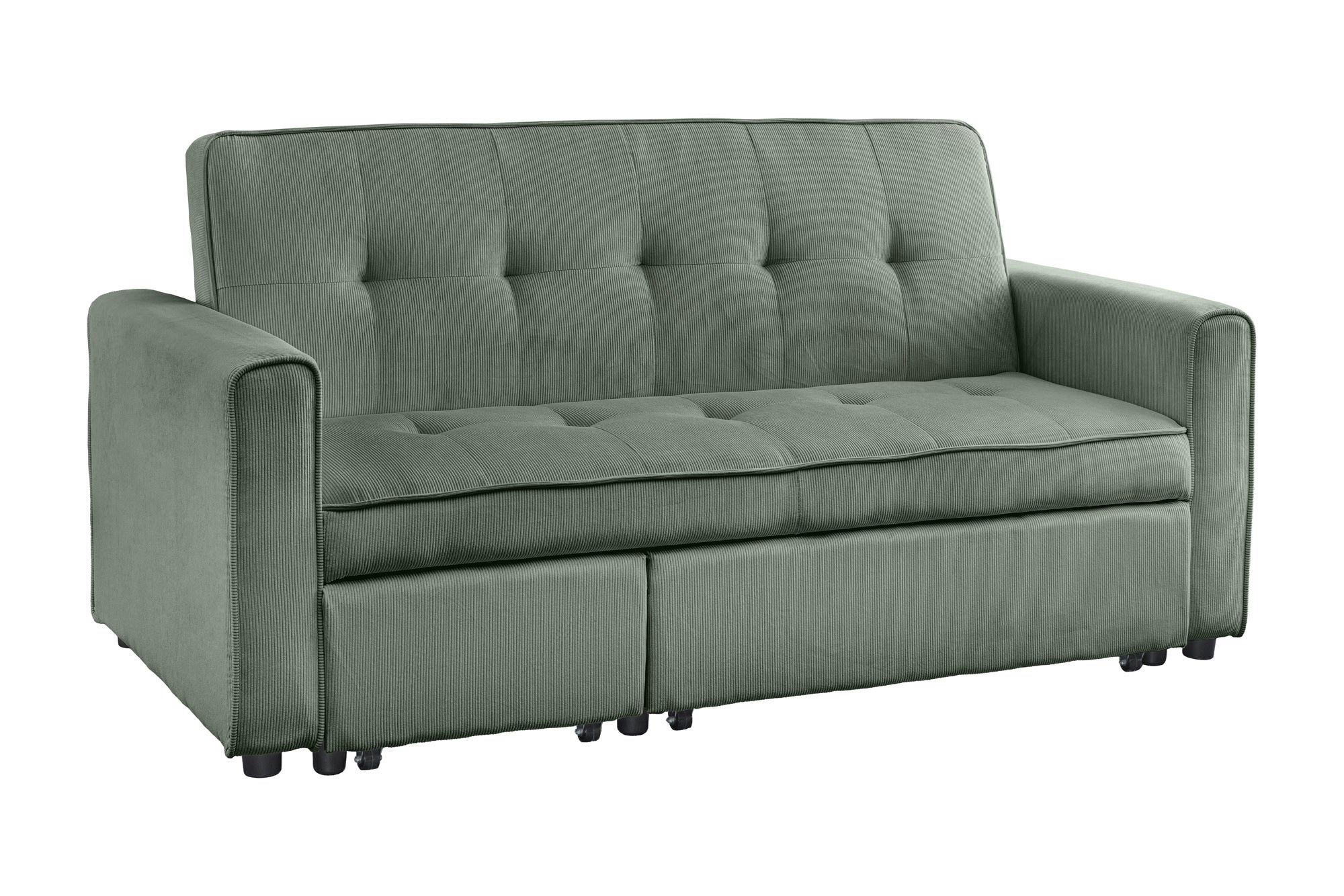 Invicta Interior Slaapbank SMART 180 cm – Snoergroen 2‑zit comfort