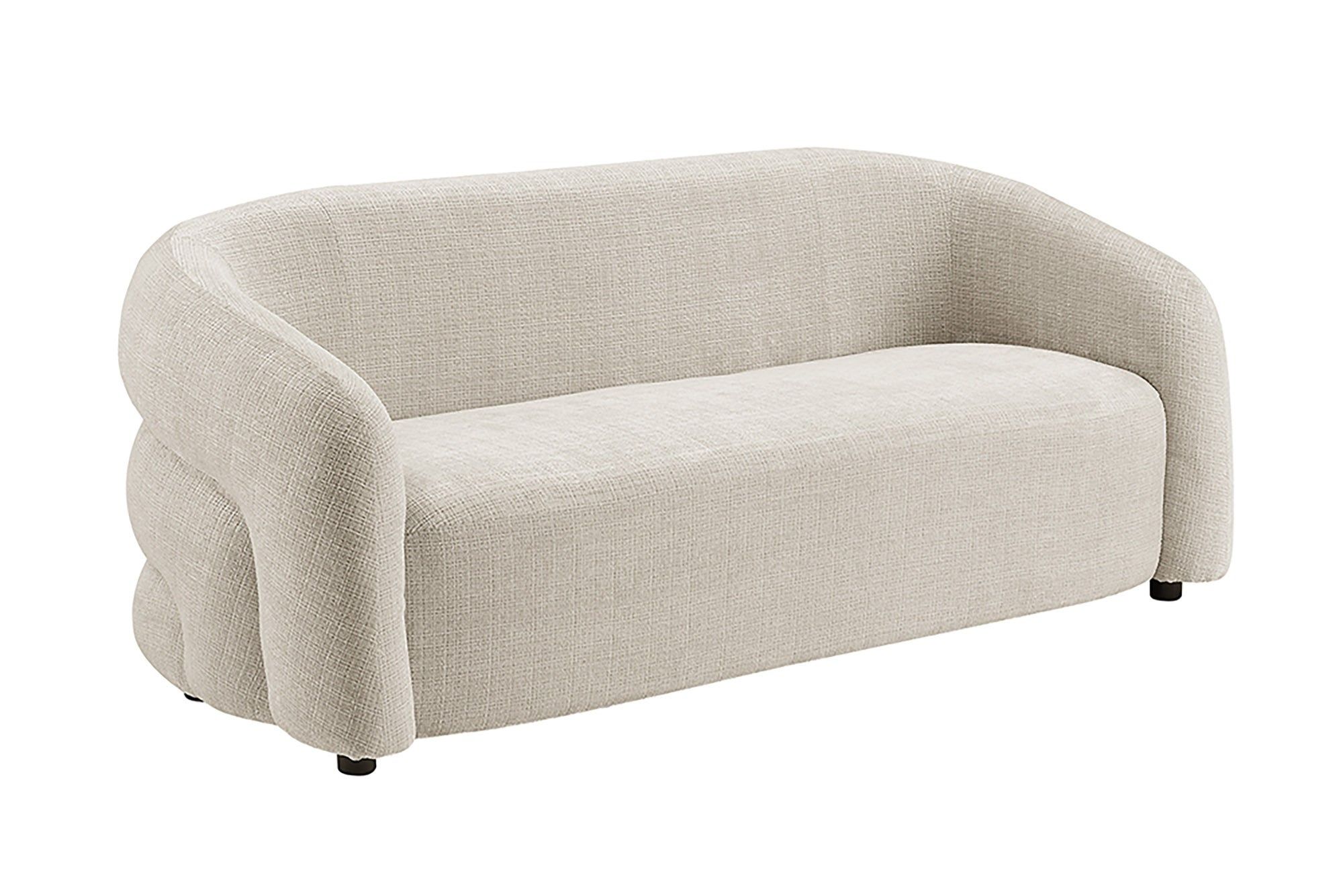 Invicta Interior VOQUE 3‑zitbank – 200 cm chenille in warm beige