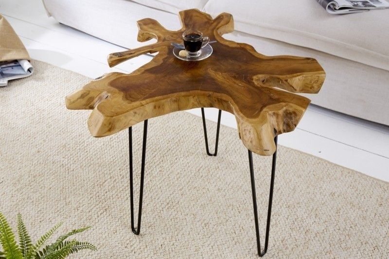 Invicta Interior WILD bijzettafel – 60 cm teakhouten design voor elk interieur
