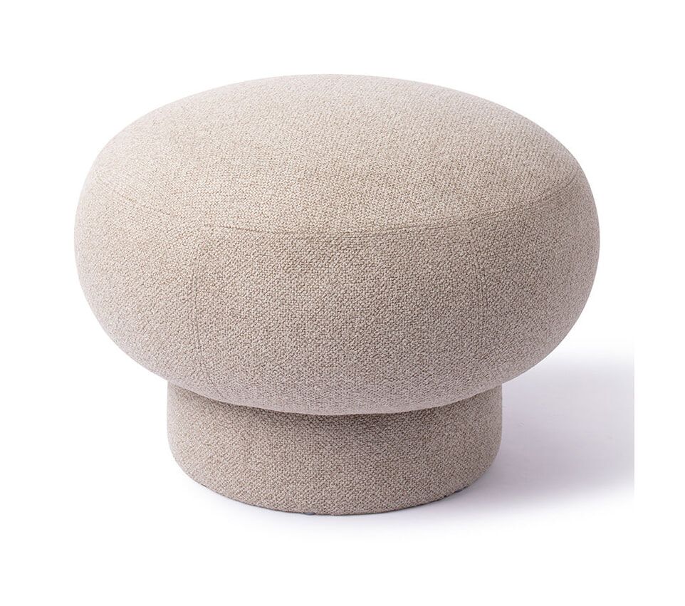 Jesper Home Anoo Poef 65 cm – Soft Sands, stijlvolle comfortmaker voor elk interieur