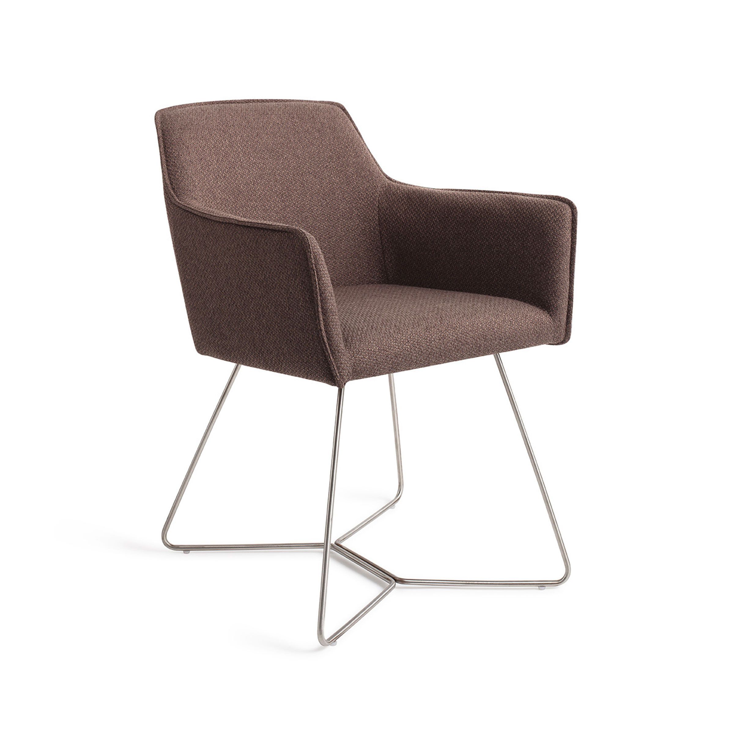 Jesper Home Hofu Beehive Steel eetkamerstoel – Potters Clay