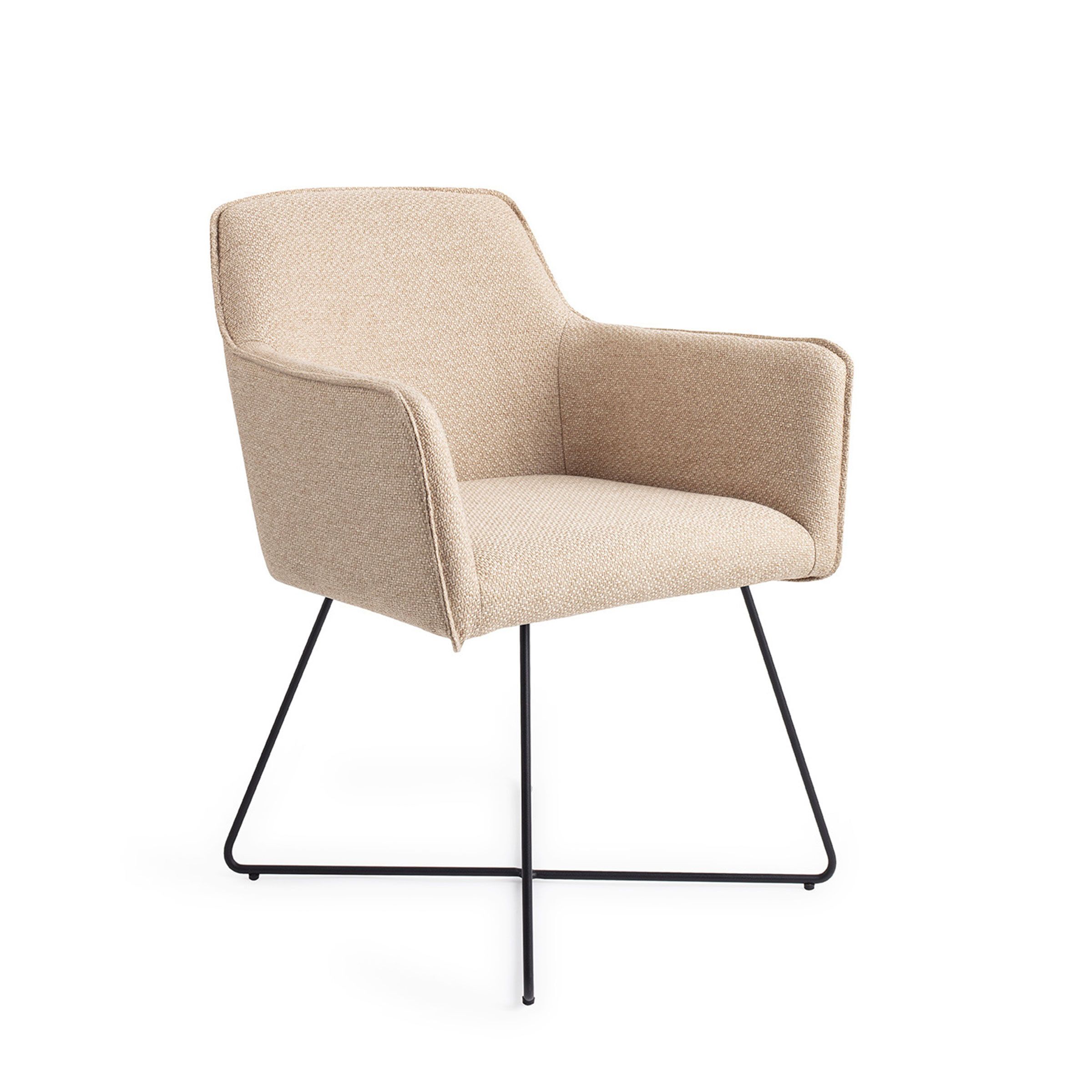 Jesper Home Hofu Cross eetkamerstoel – stijlvol comfort in Wild Walnut