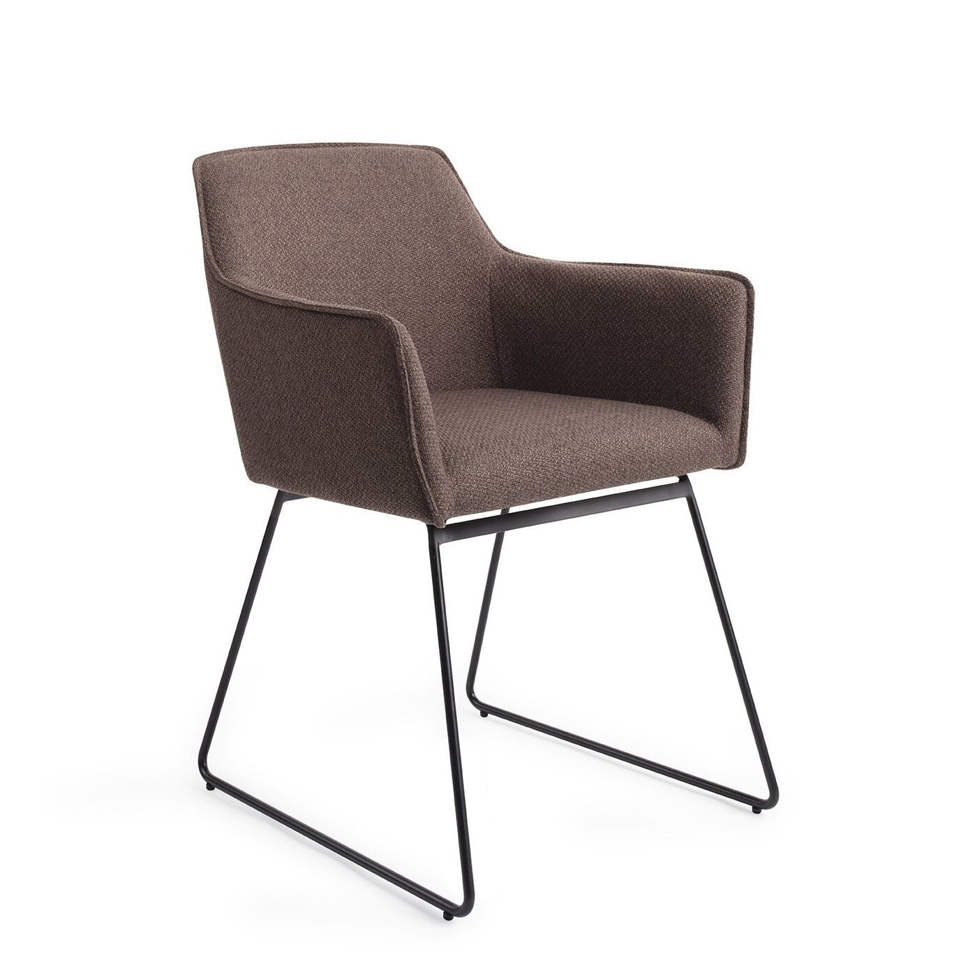 Jesper Home Hofu Slide eetkamerstoel – stijlvolle comfort in Potters Clay