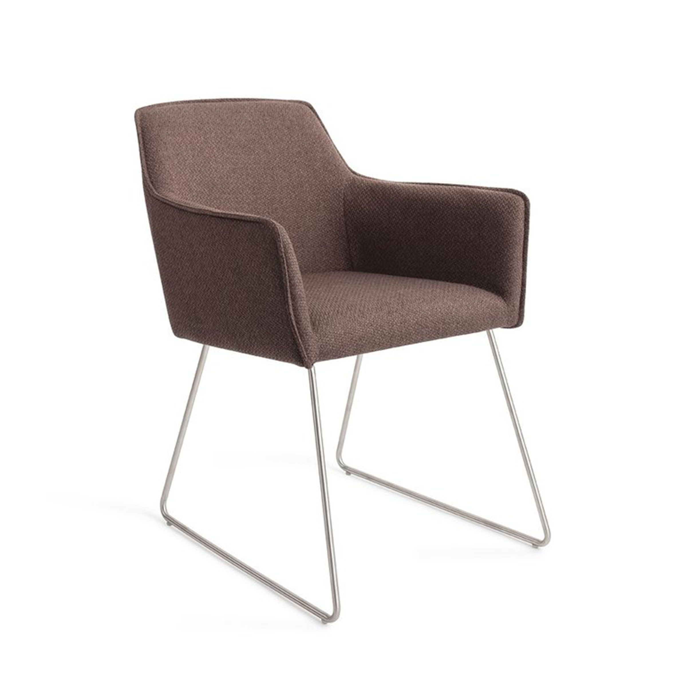 Jesper Home Hofu Slide Steel eetkamerstoel – Potters Clay