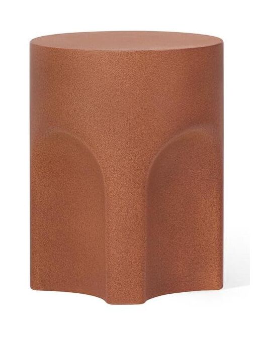 Jesper Home Kamo ronde bijzettafel 35 cm – warme Sienna design