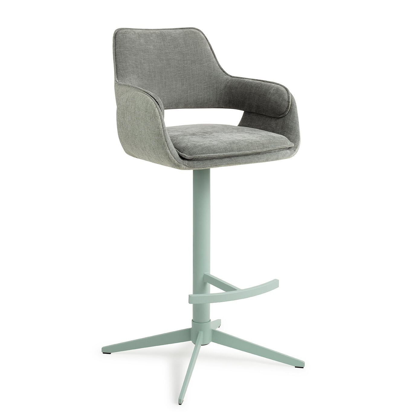 Jesper Home Oketo Barkruk – Draaibaar Green Midori, 75 cm zithoogte