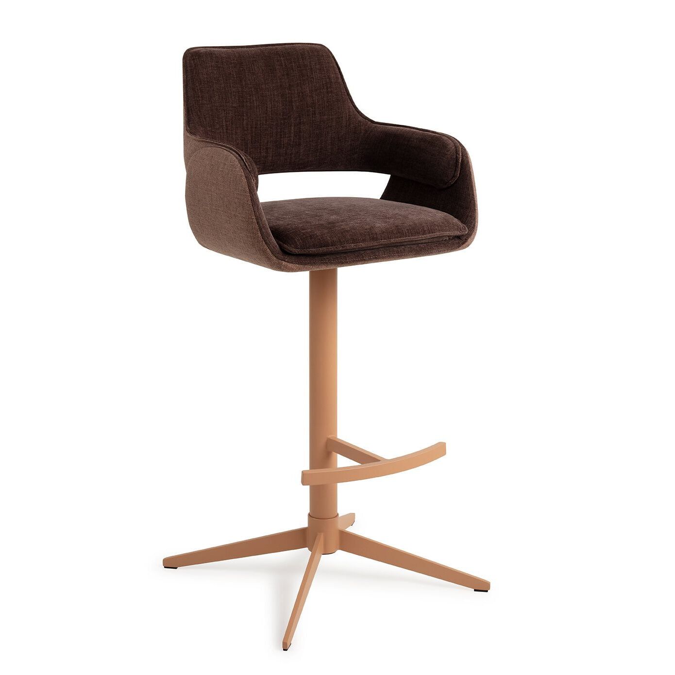 Jesper Home Oketo Draaibare Barkruk – Chestnut Chase, 75 cm zithoogte
