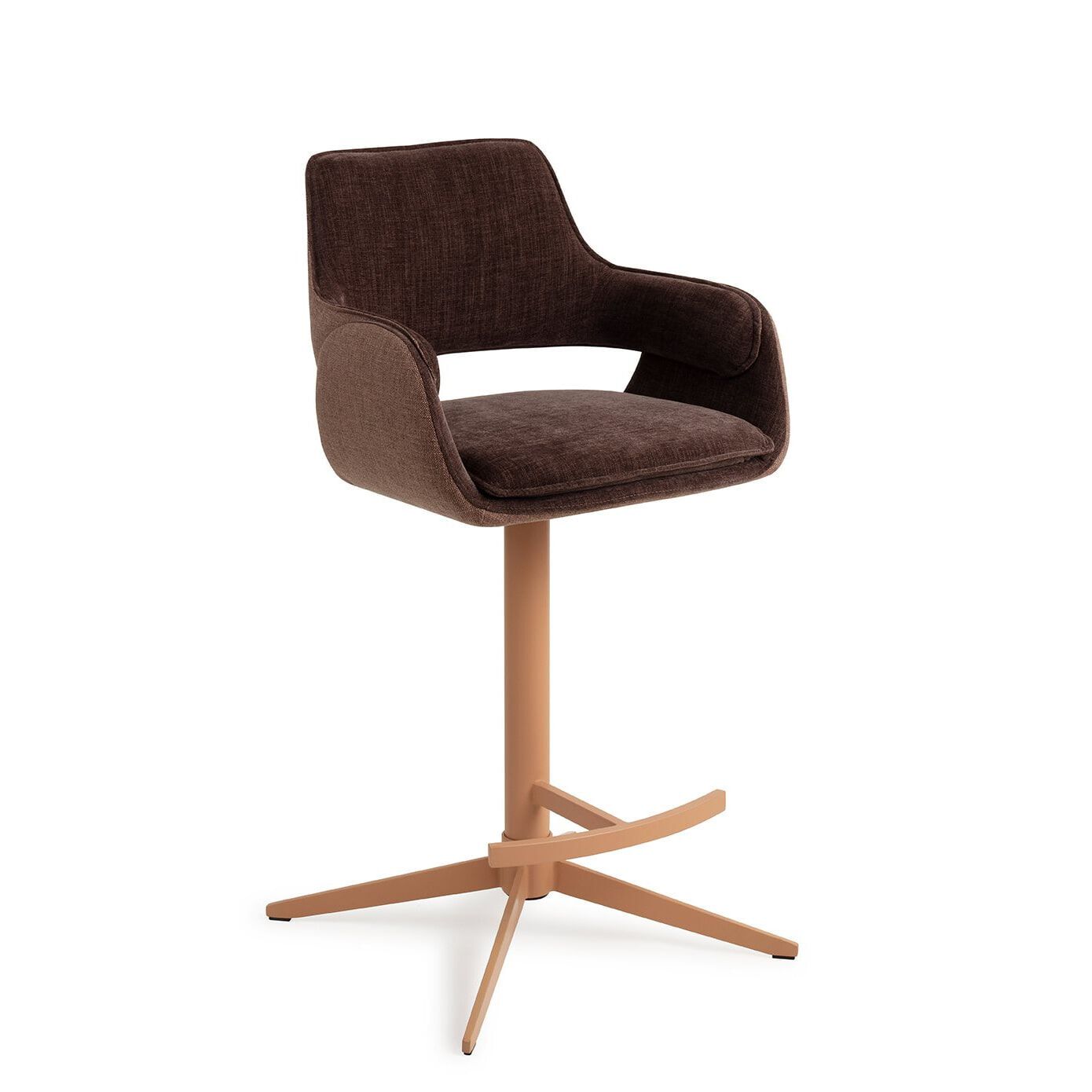 Jesper Home Oketo Draaibare Barkruk – Chestnut Chase (zithoogte 65 cm)