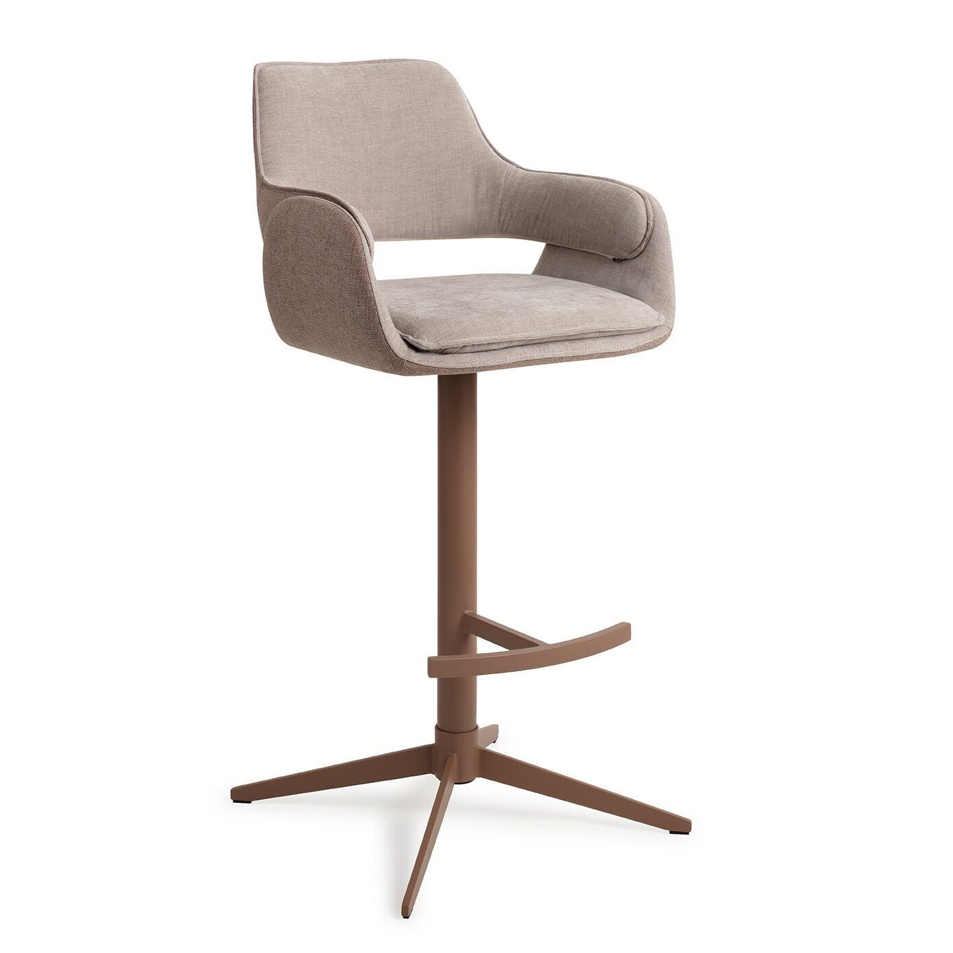 Jesper Home Oketo Draaibare Barkruk – Elegant Ton‑sur‑Ton Design in No Grey Mouse