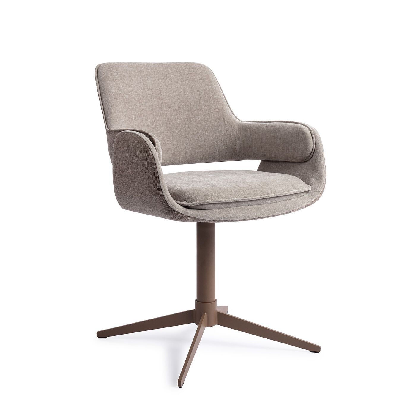 Jesper Home Oketo Draaibare Eetkamerstoel – Moderne Elegantie in No Grey Mouse