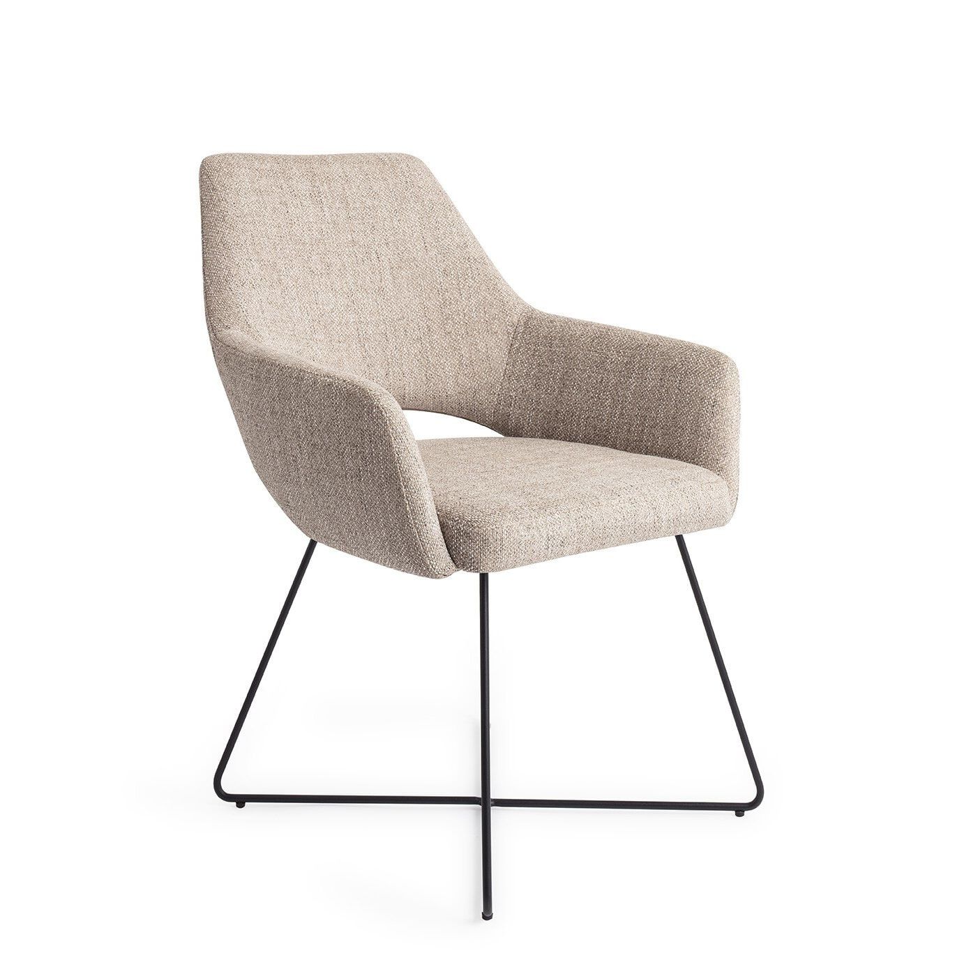 Jesper Home Yanai Cross eetkamerstoel – Tijdloos design in Biscuit Beach