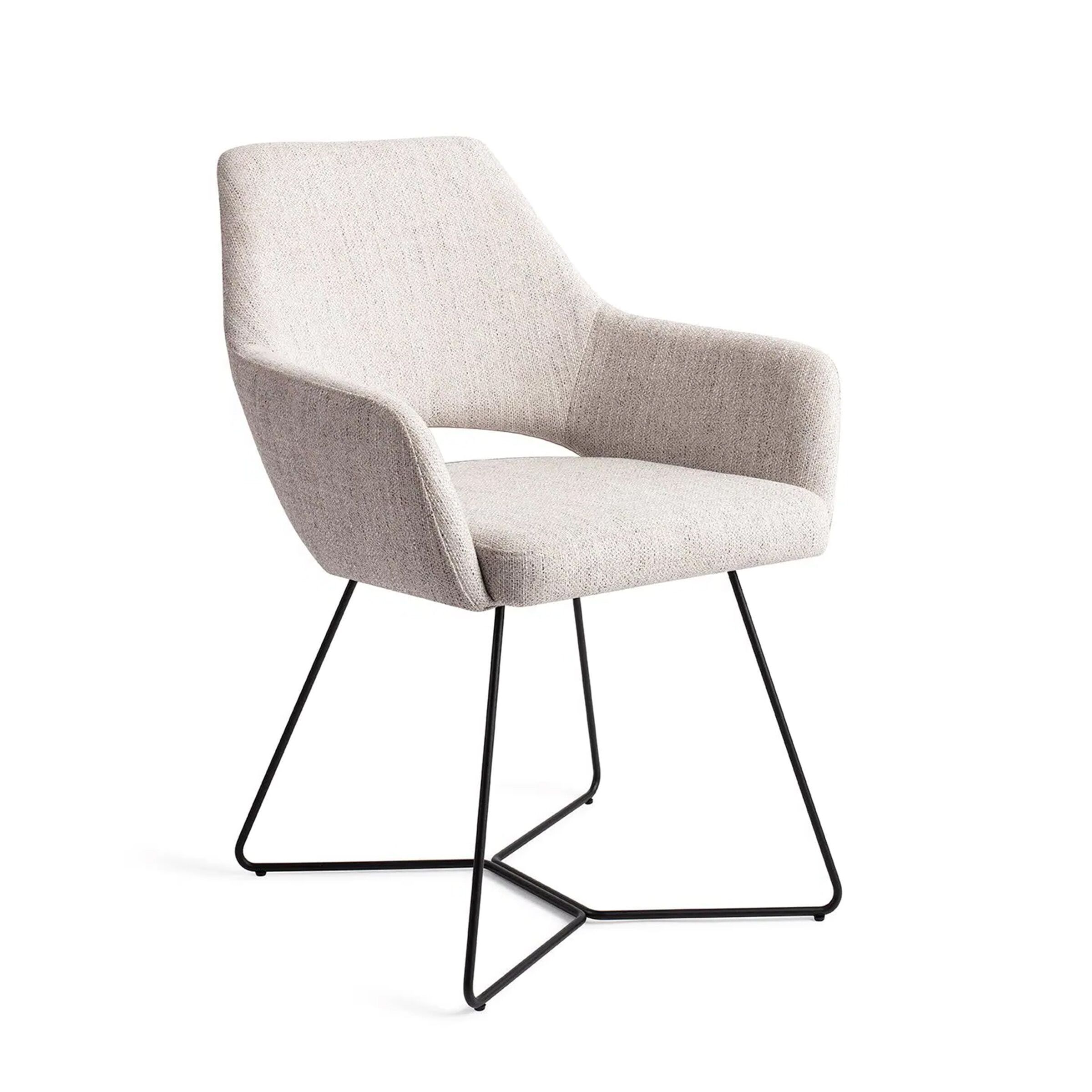 Jesper Home Yanai eetkamerstoel – Tijdloos design in zwart & pigeon