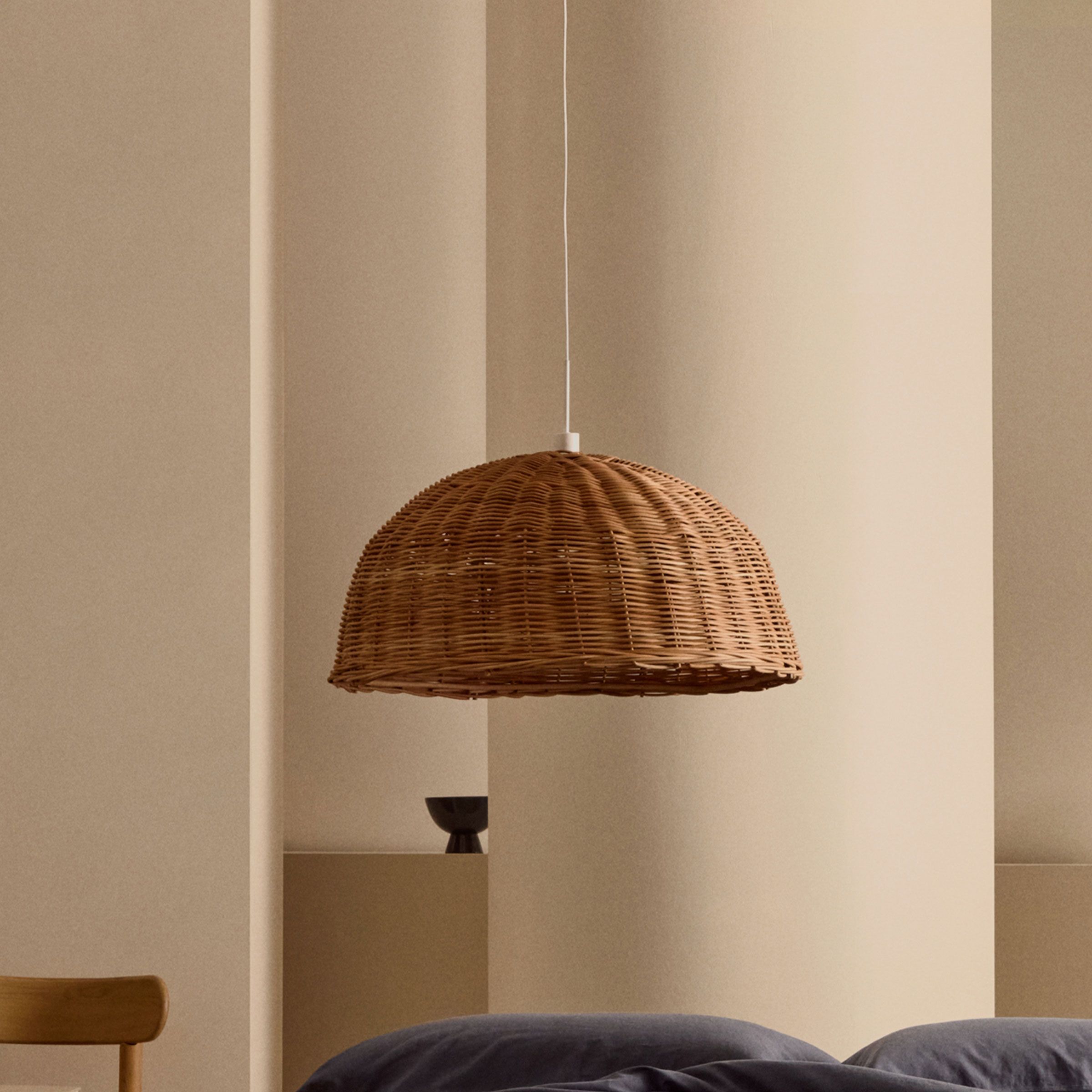 Jornets Rotan Lampenkap van Kave Home – Natuurlijke Elegantie voor Binnen en Buiten