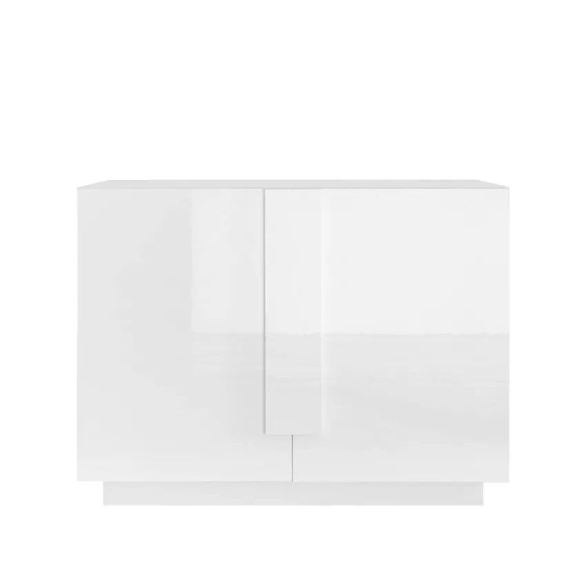 Jupiter dressoir 121 cm – modern, helder wit met ruime opbergruimte