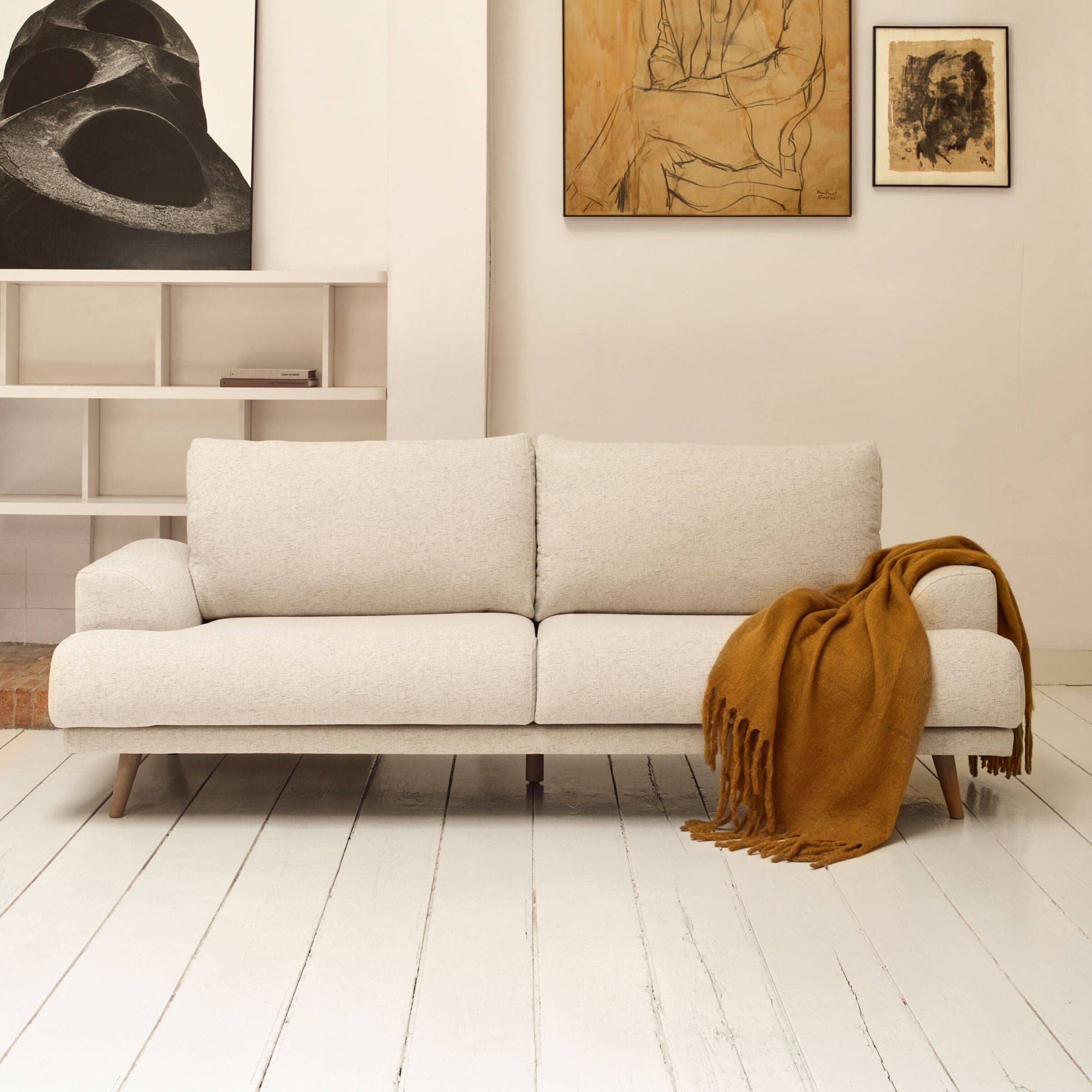 Kave Home 2‑zits bank Karin – comfortabel, stijlvol en duurzaam in Beige