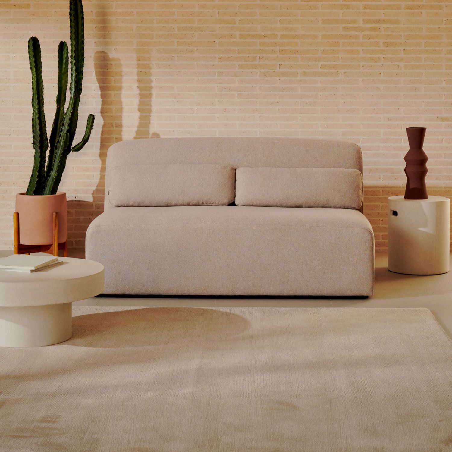 Kave Home 2‑zits Bank Neom – Modulaire Elegantie in Beige