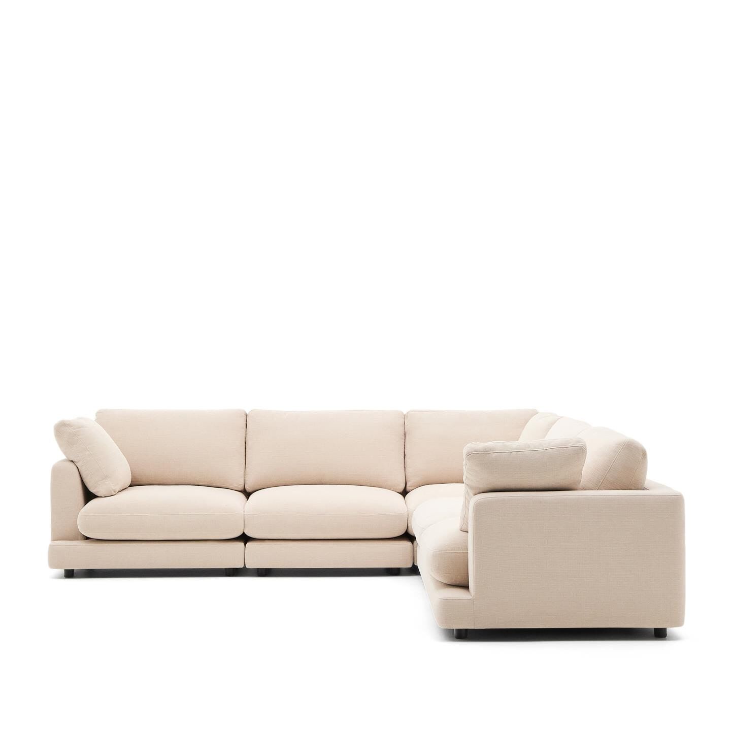Kave Home 6‑zit Hoekbank Gala in Beige – Design, Comfort en Duurzaamheid voor elk interieur
