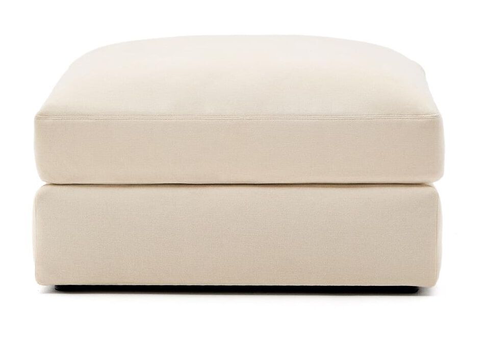 Kave Home Alea Poef – Ecru, Comfortabel en Duurzaam Design