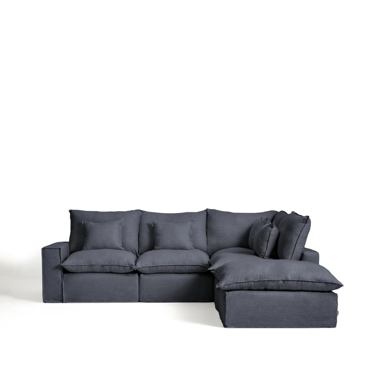 Kave Home Anarela 4‑zits Hoekbank Rechts – Donkergrijs, Comfort en Duurzaamheid