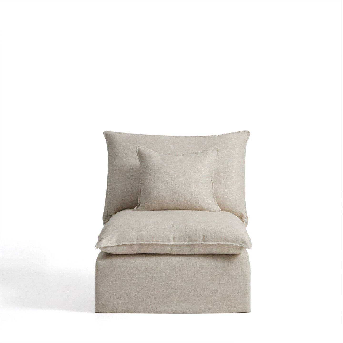 Kave Home Anarela Fauteuil 90 cm – Luxe linnen in Beige