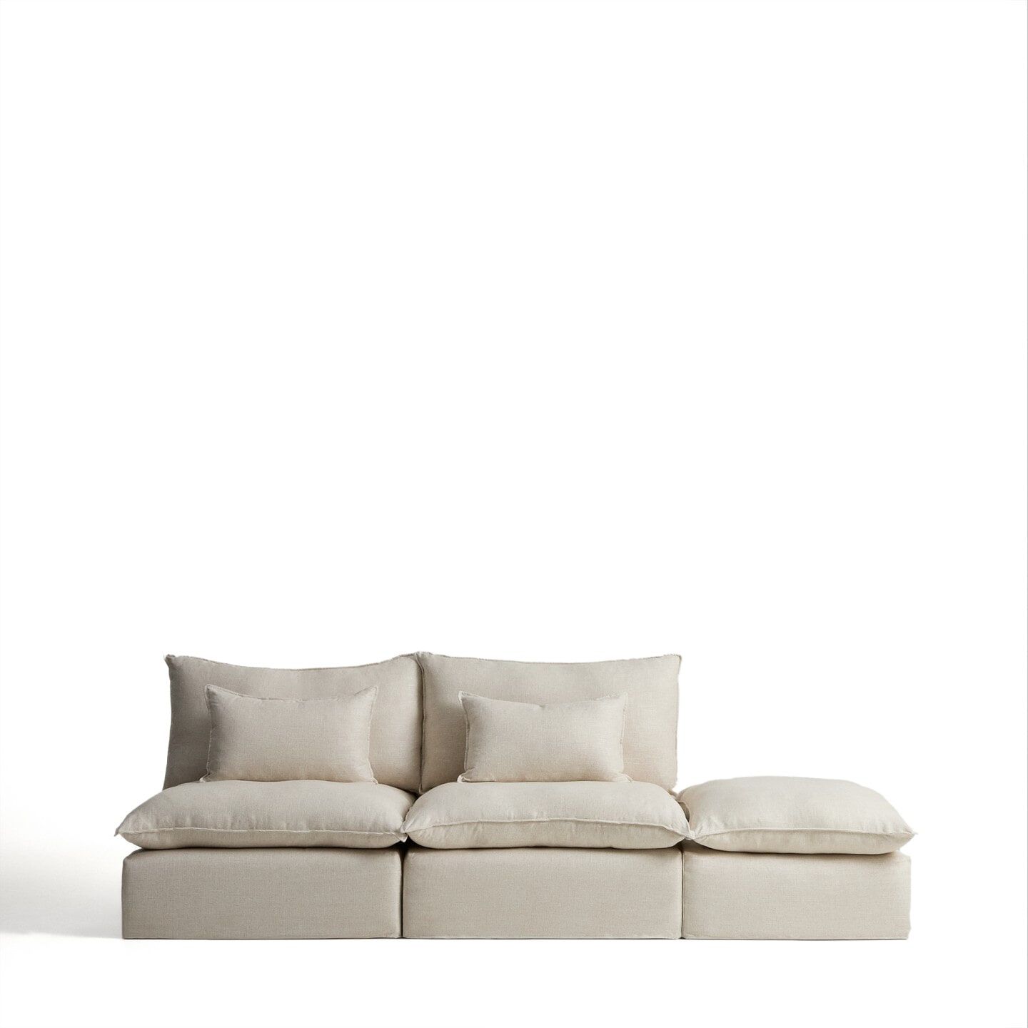 Kave Home Anarela Modulaire 3‑zitsbank 310 cm – Beige, Comfort en Design