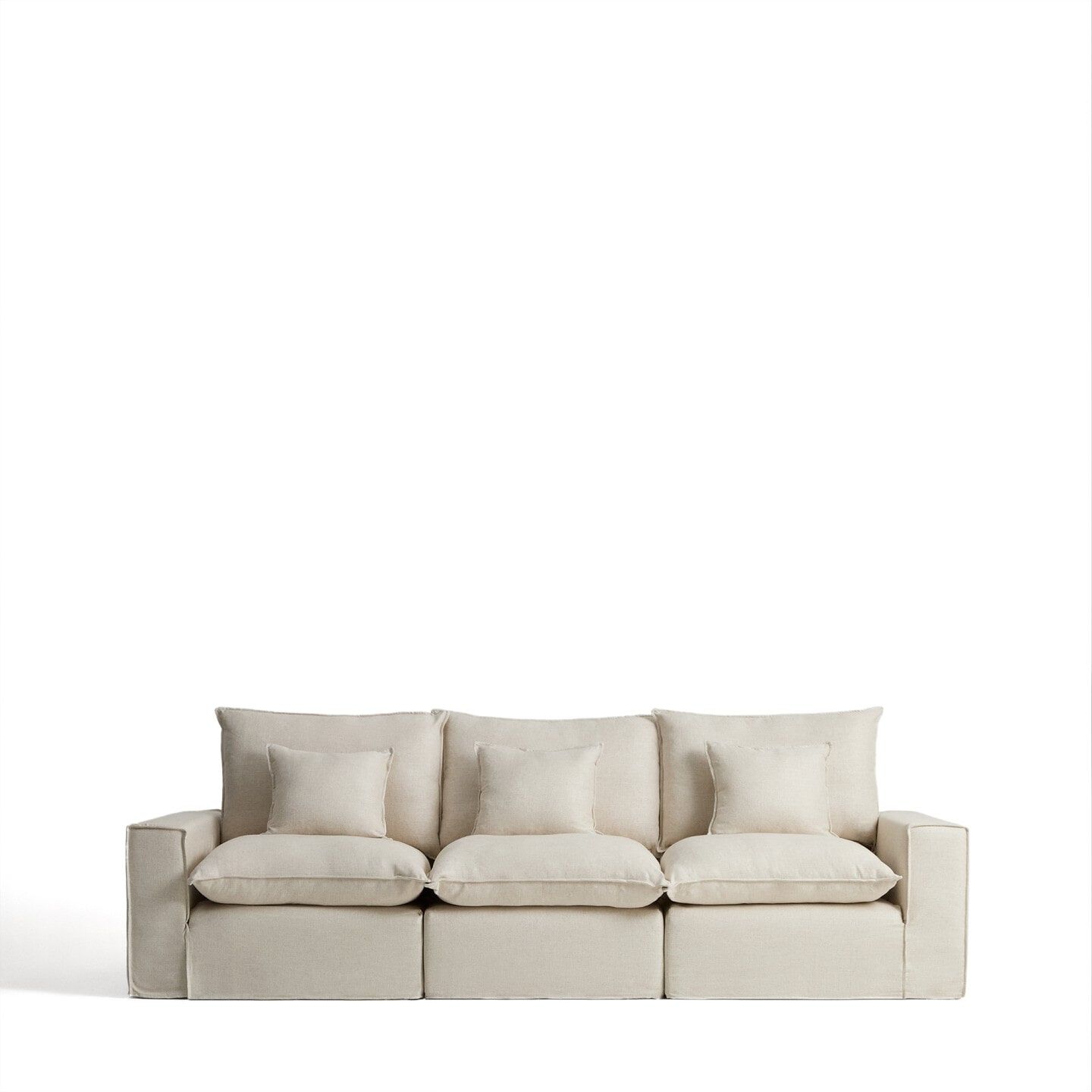 Kave Home Anarela Modulaire 3‑zitsbank in Linnen – Luxe Beige voor elke woonkamer