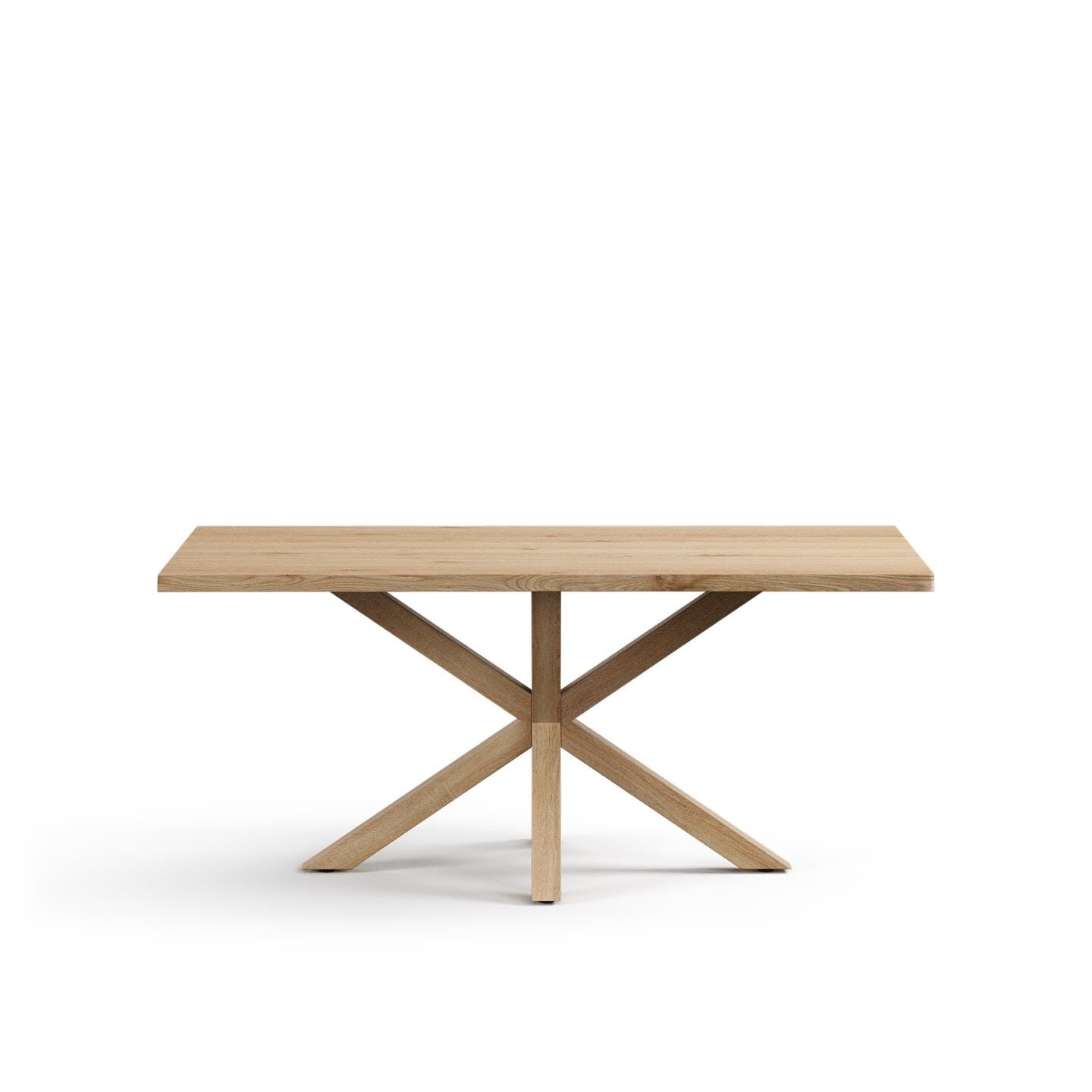 Kave Home Argo eettafel – natuurlijk design in gebleekt eiken