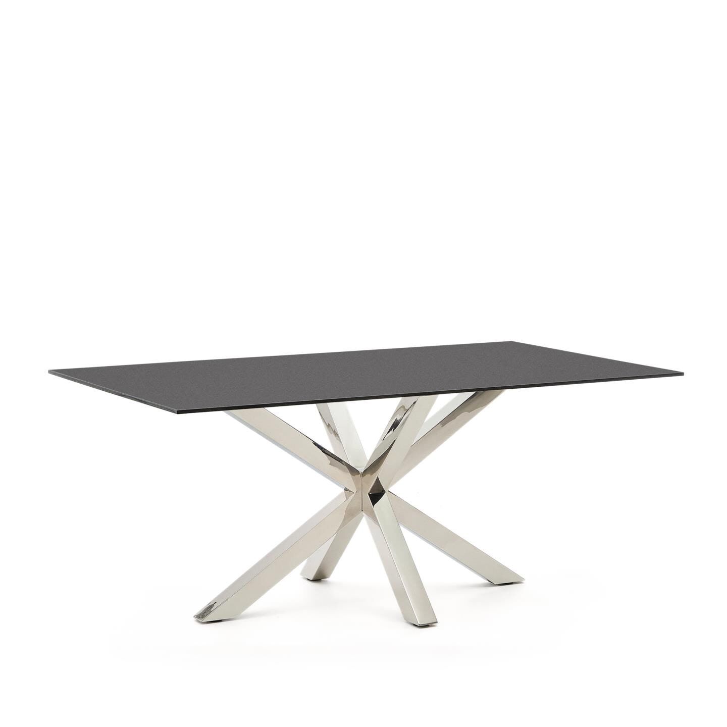 Kave Home Argo Eettafel – Strak matzwart design voor stijlvolle diners