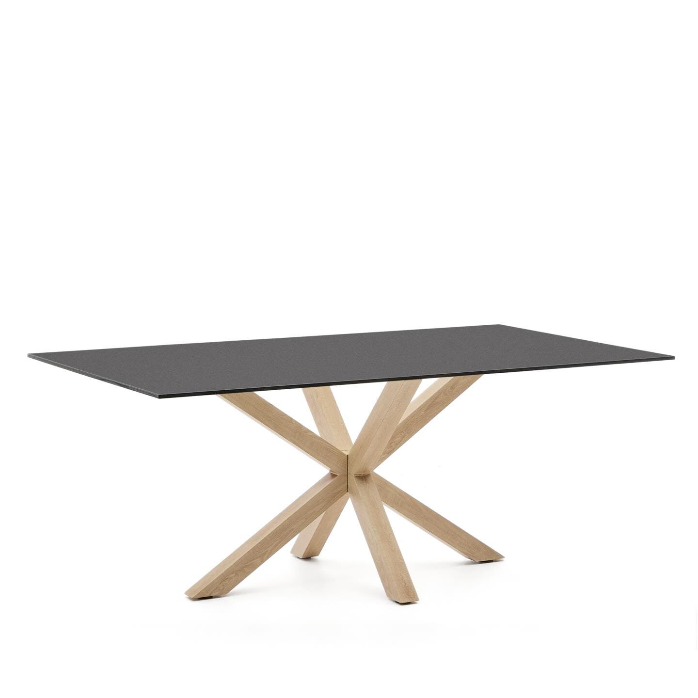 Kave Home Argo Eettafel – Strakke glashelder design voor modern wonen