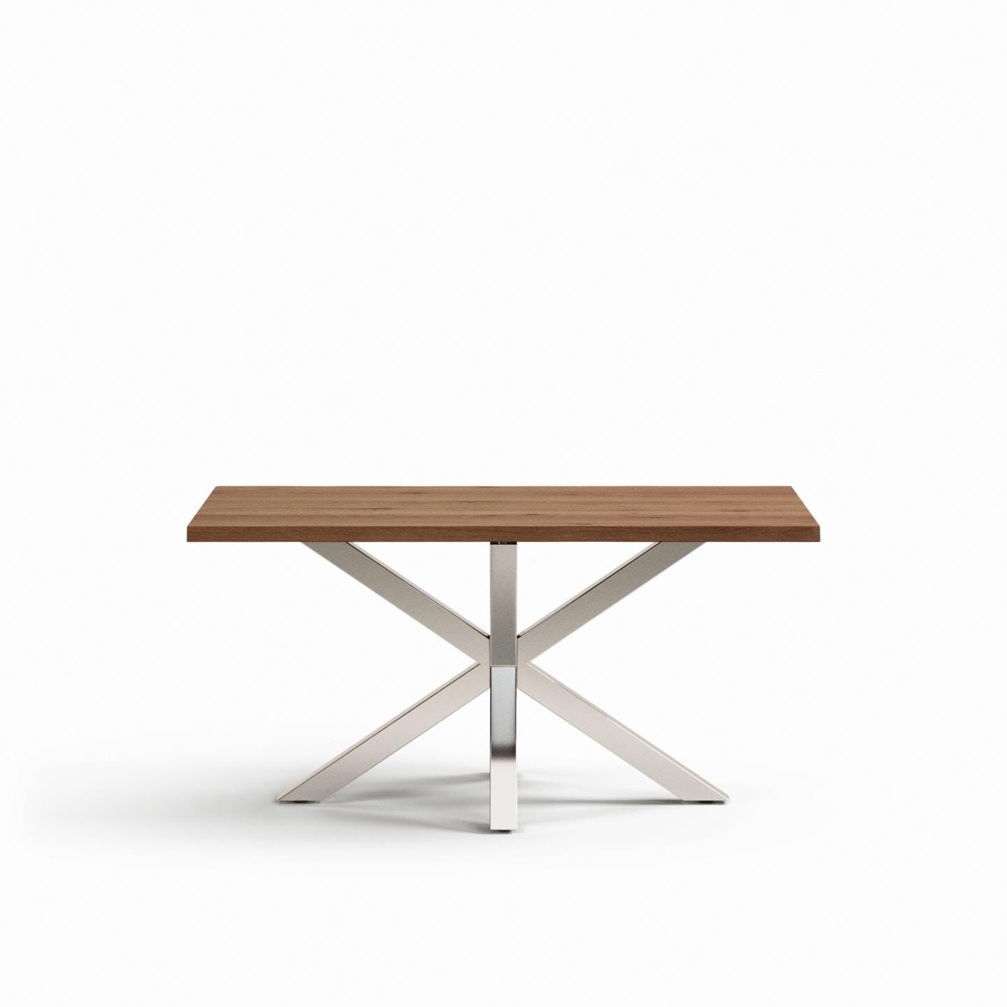 Kave Home Argo Eettafel – Verouderd eikenfineer, 160 × 90 cm, bruine elegantie voor elke eetkamer