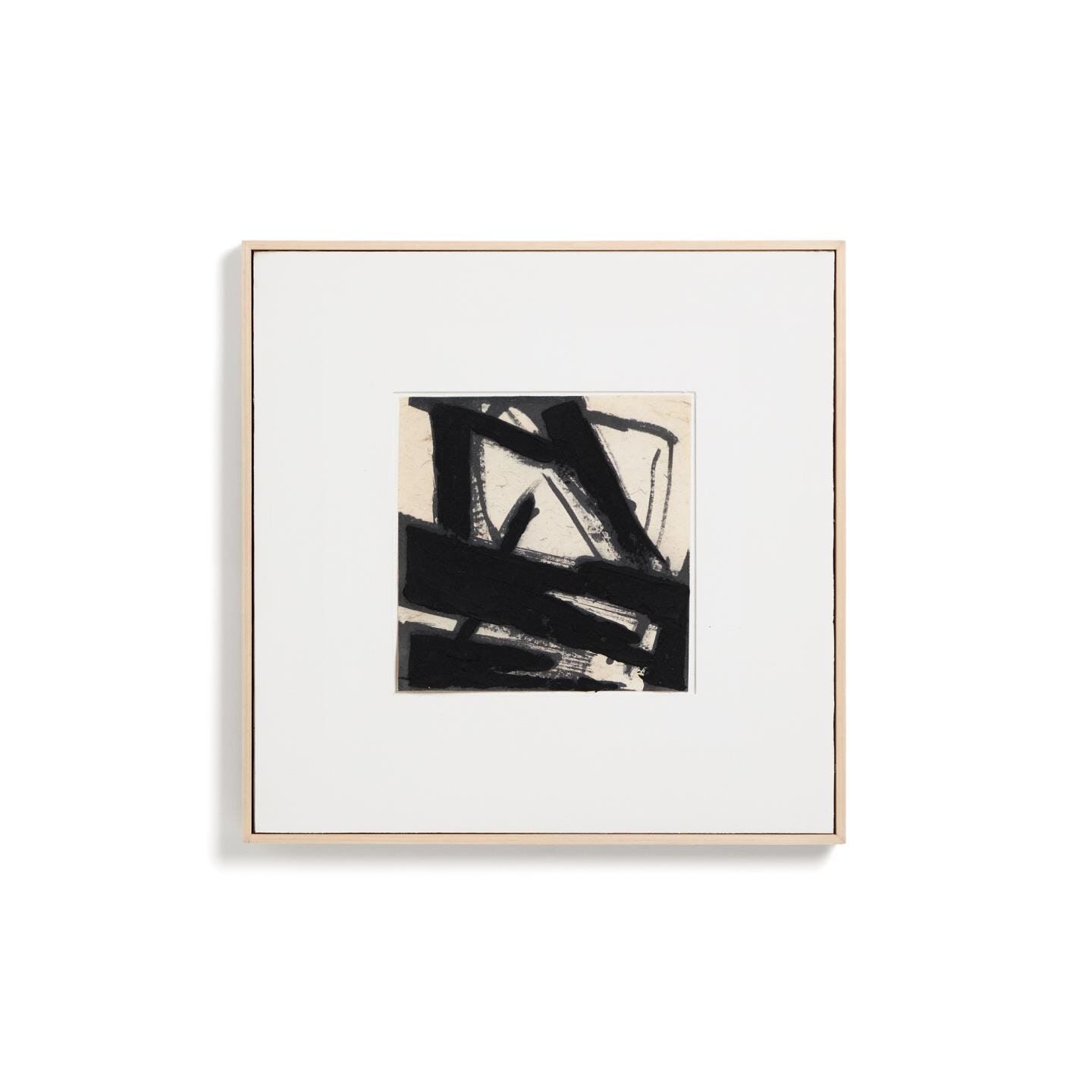 Kave Home Arilan Abstract Schilderij 60×60 cm – Warm Bruin Canvas