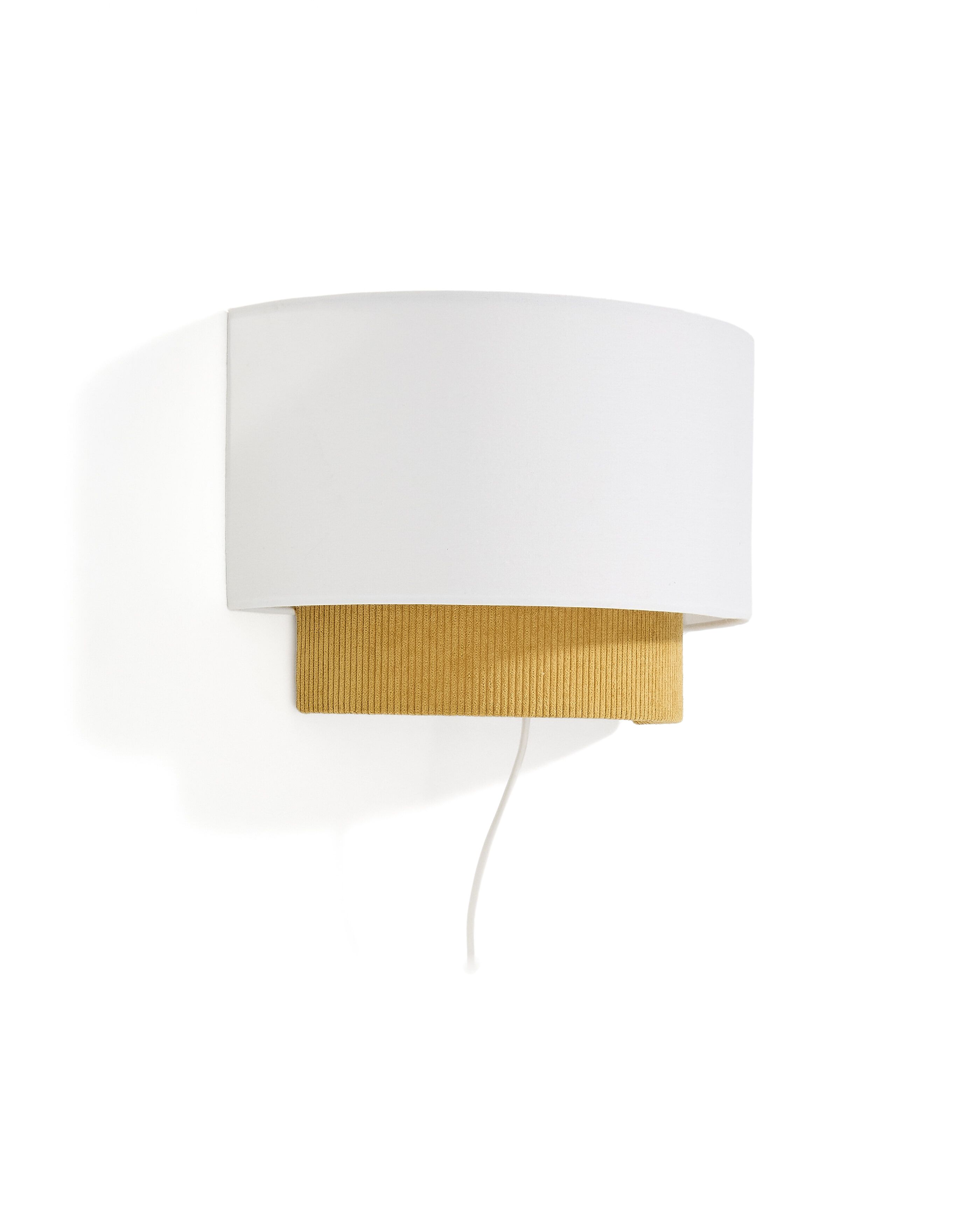 Kave Home Bianella Wandlamp in Mosterdgeel – Warm Licht met Stijl