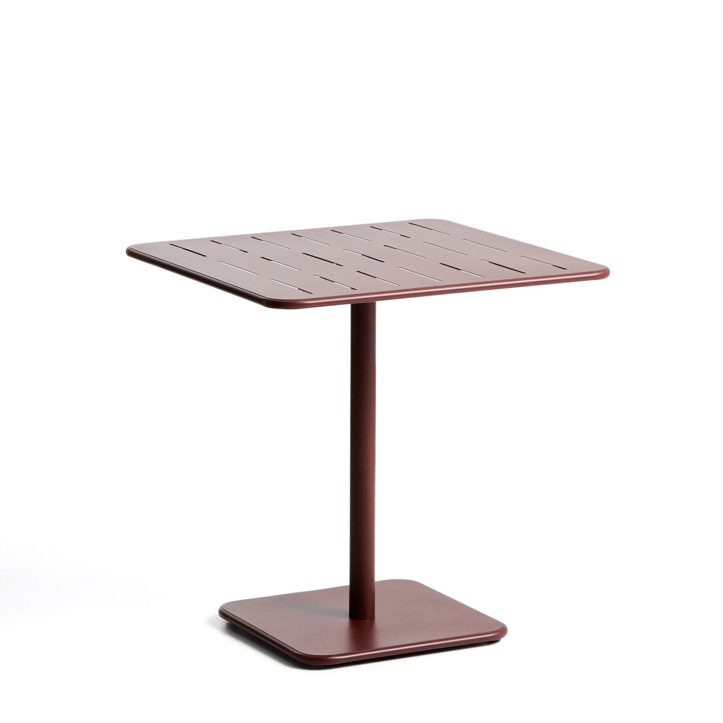 Kave Home Bistrotafel Brai – Compacte vierkante tafel in stijlvol donkerrood