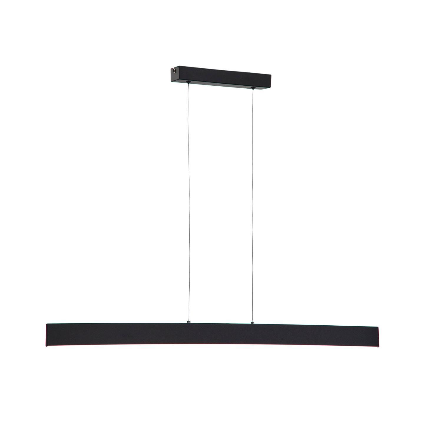 Kave Home Boadella LED Hanglamp – Strakke Zwarte Balklamp 100 cm