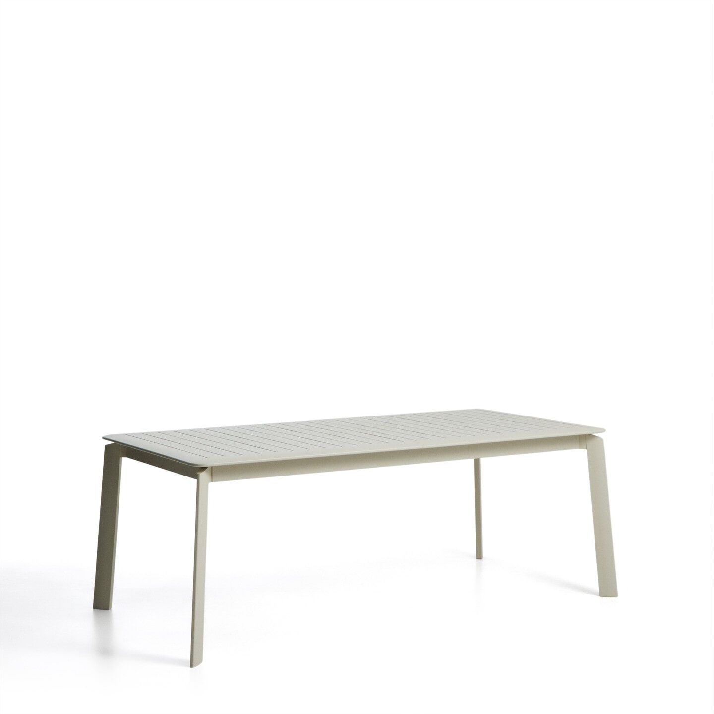 Kave Home Brela Uitschuifbare Tuintafel – Naturele aluminium tafel voor elk buitenmoment