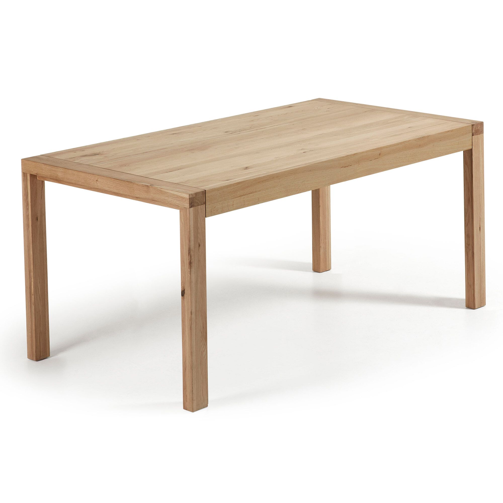 Kave Home Briva eiken eettafel – Uitbreidbare tafel voor gezellige momenten