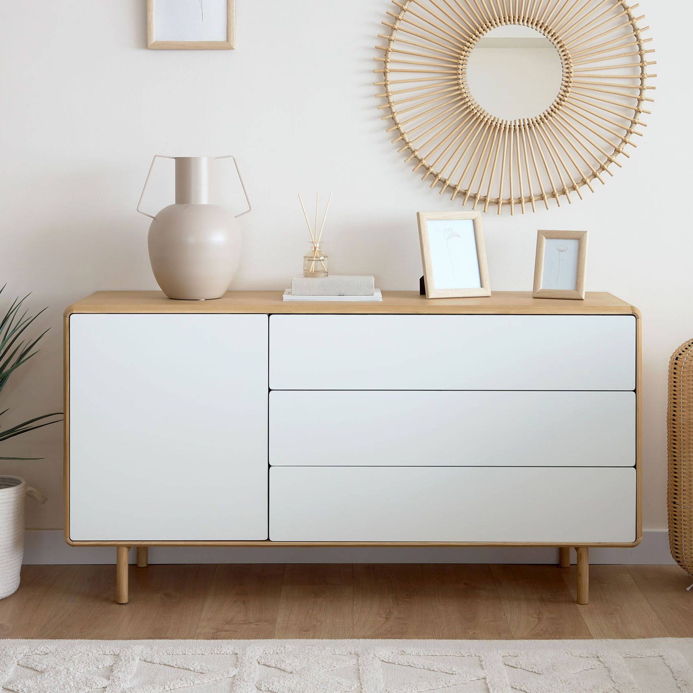 Kave Home Dressoir Anielle in Essen – Natuurlijk en Strak 150 cm
