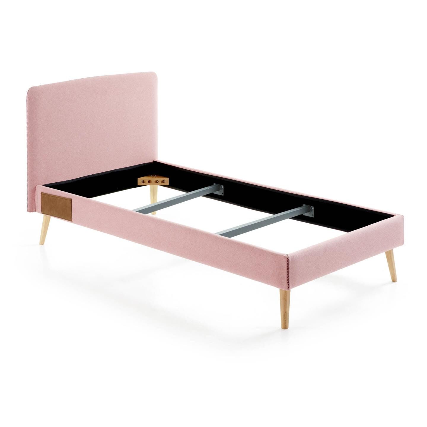 Kave Home Dyla Bed 90×190 cm – Stijlvol Roze Design voor een Goede Nachtrust