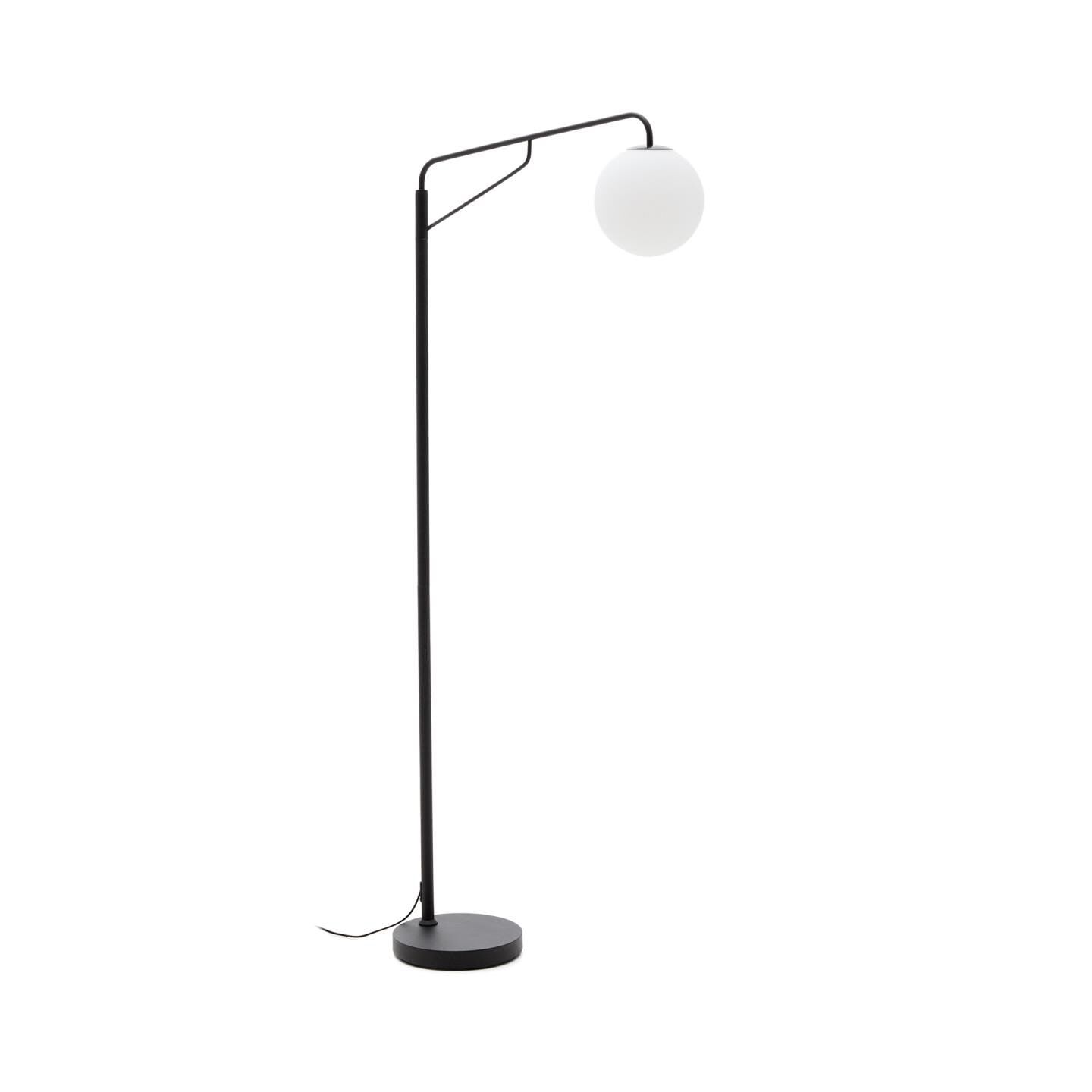 Kave Home Eilo Vloerlamp – Minimalistische Zwarte Elegantie