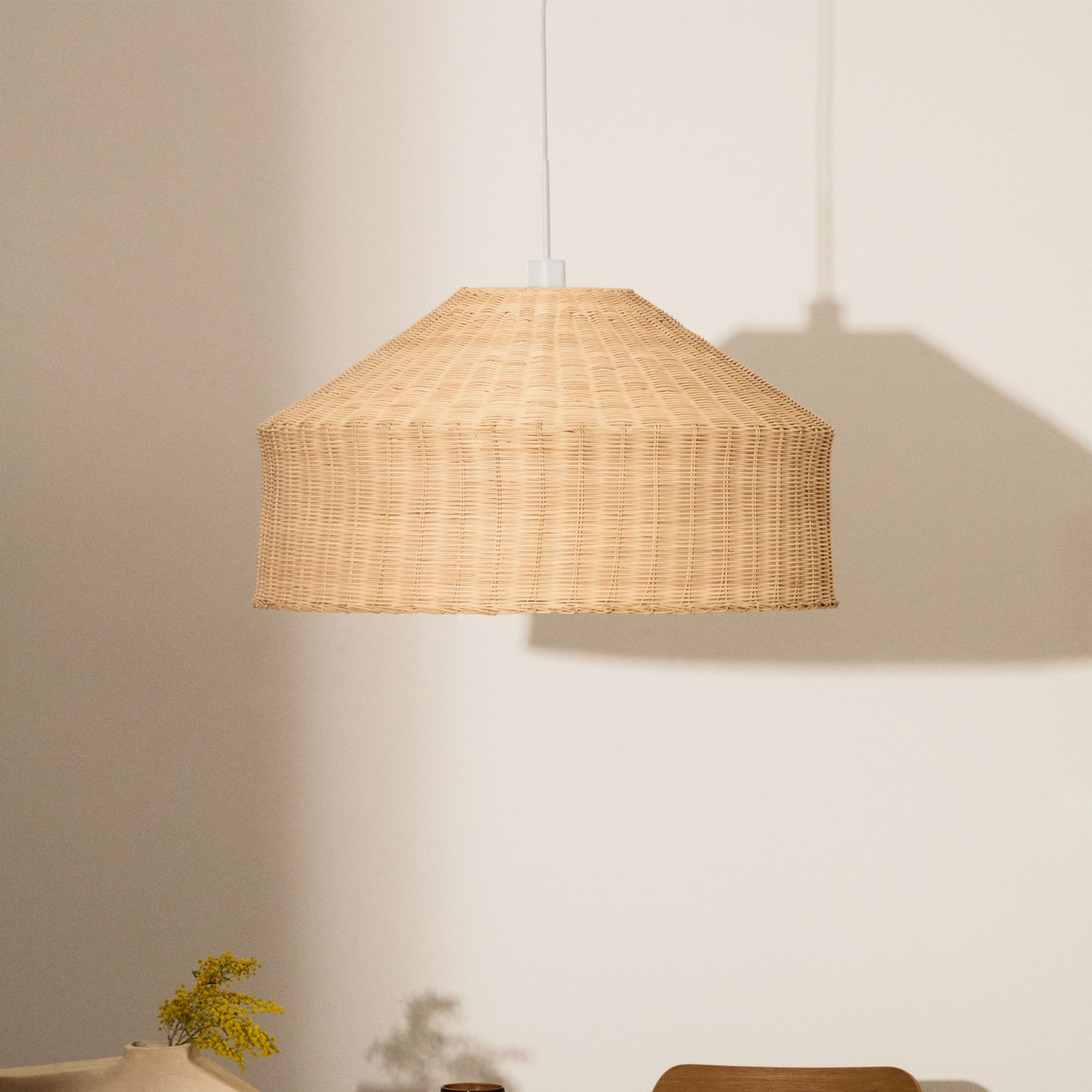 Kave Home Ennia Rotan Lampenkap – Natuurlijk Design voor uw Plafondlamp