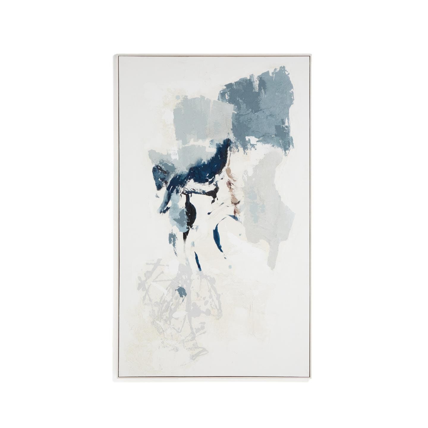 Kave Home Erale abstract schilderij 200 x 120 cm – wit