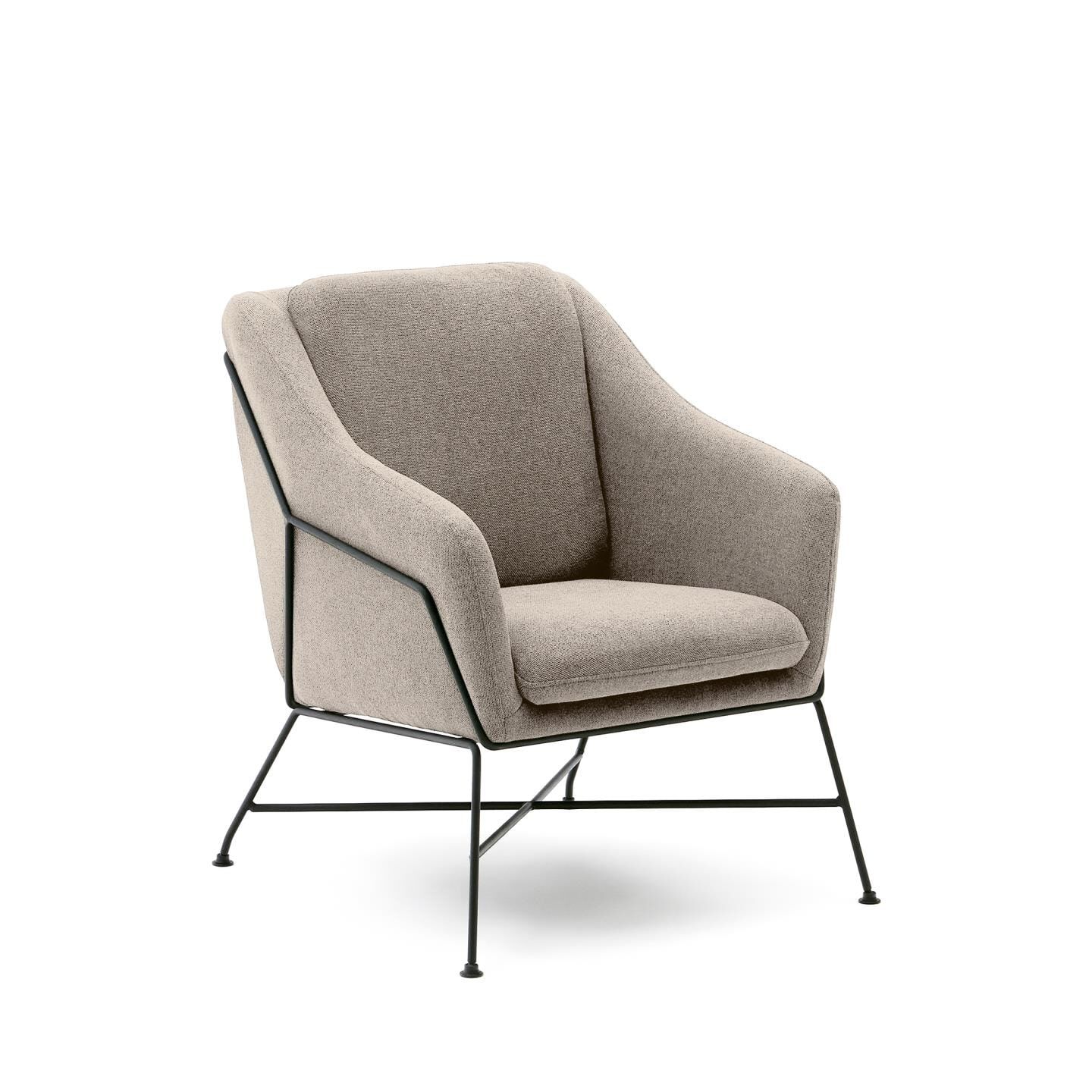 Kave Home Fauteuil Brida – Modern comfort in zacht beige