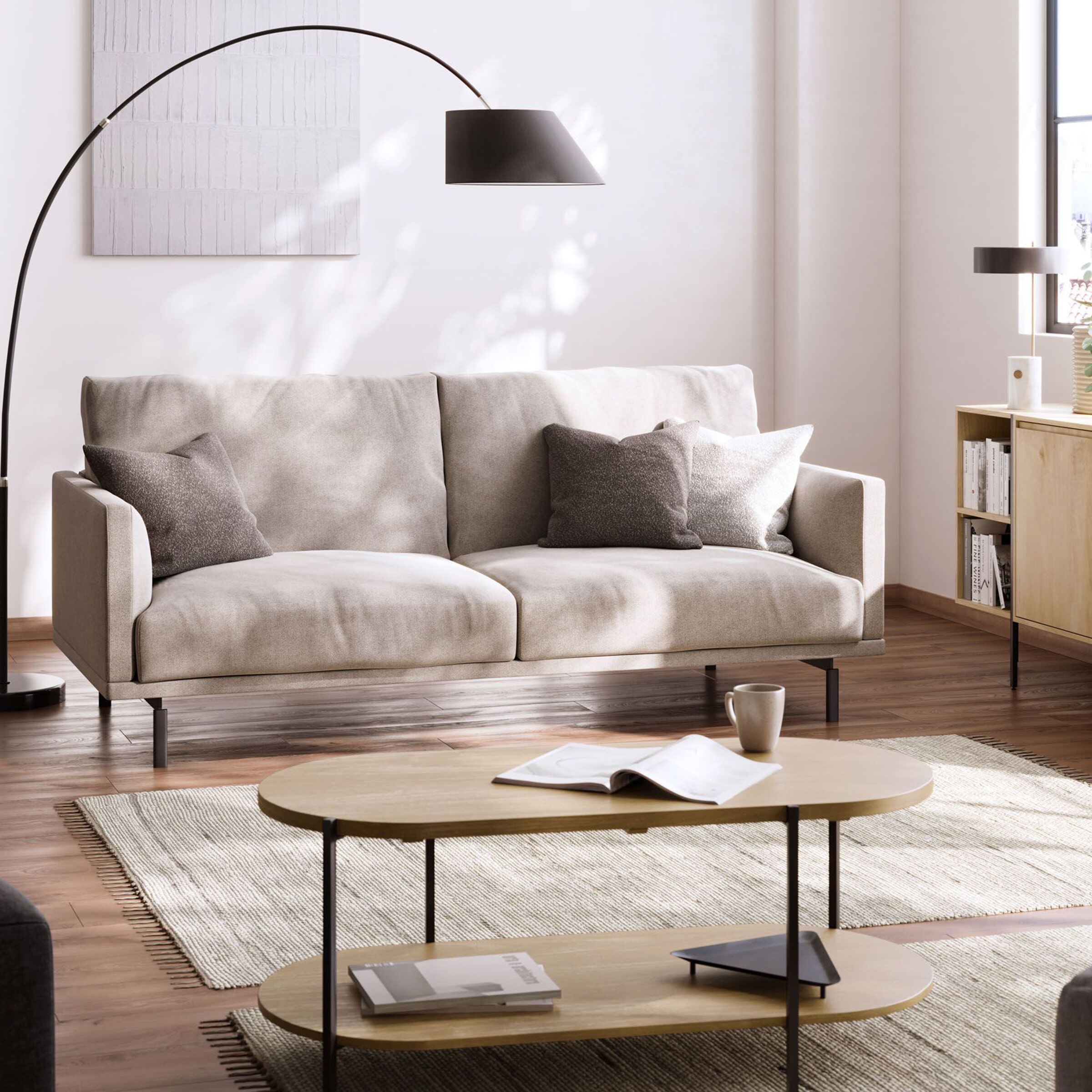 Kave Home Galene 3‑zits bank – duurzaam comfort in Beige