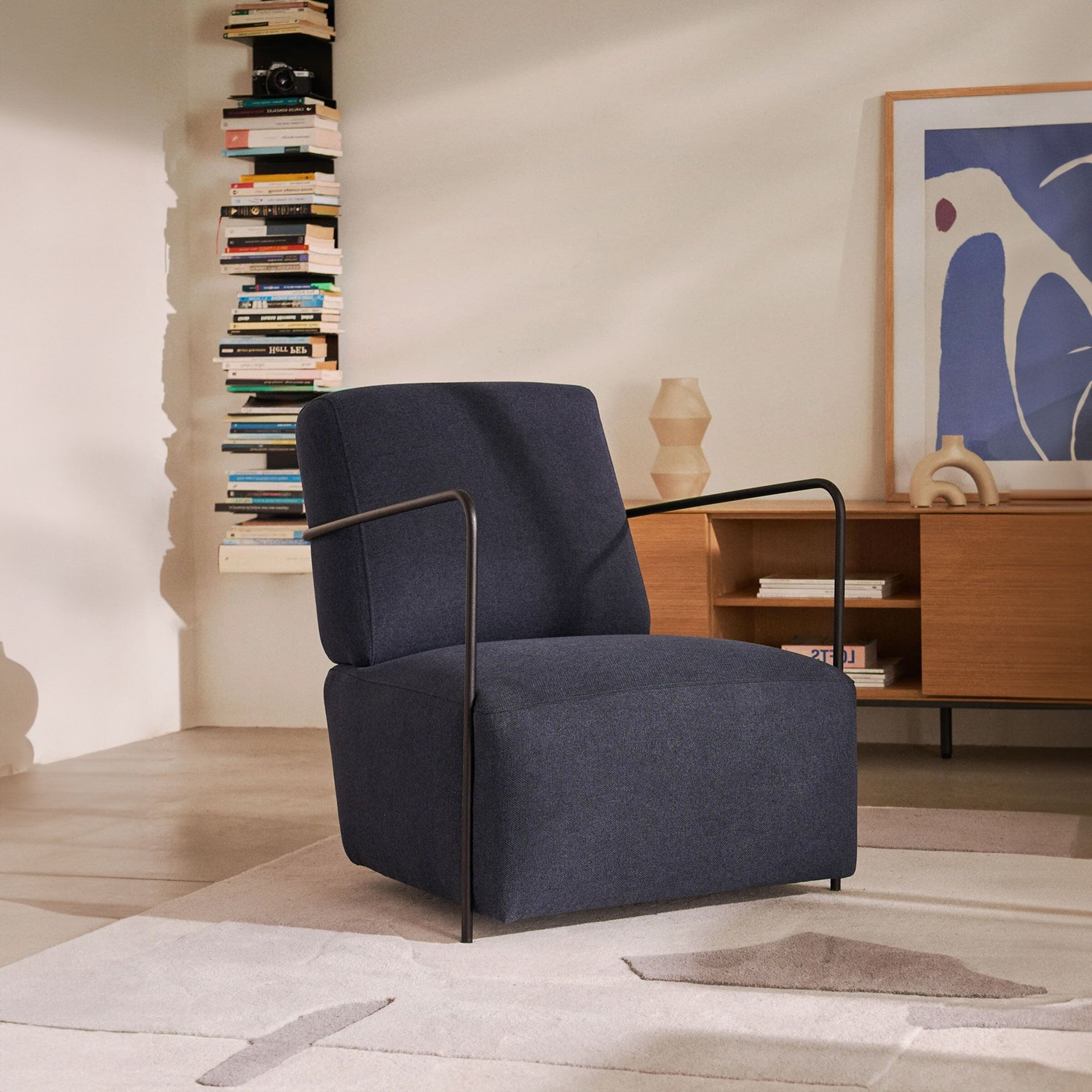 Kave Home Gamer Fauteuil – Donkerblauw Comfort & Stijl