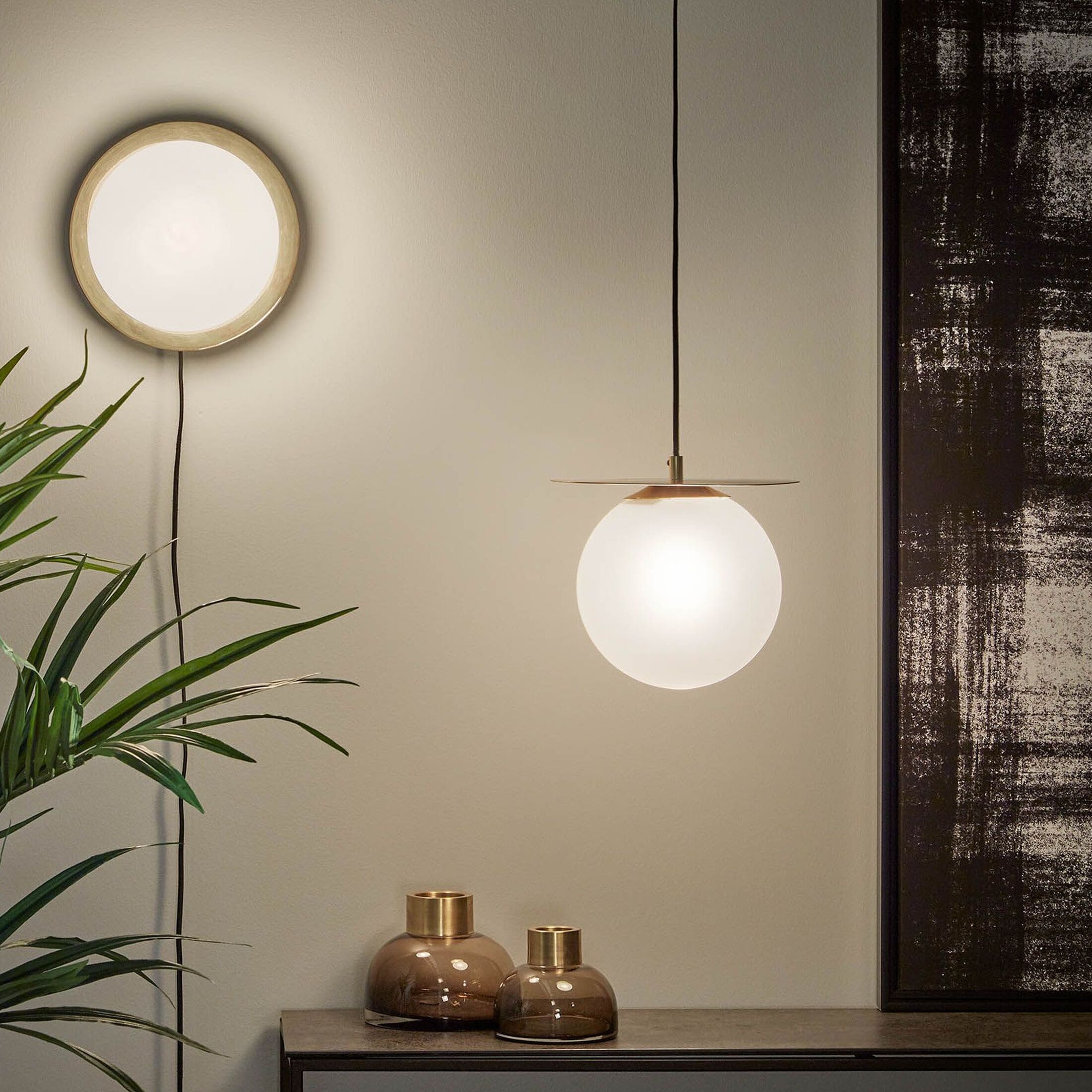 Kave Home Hanglamp Manz – Luxe Gouden Hanglamp voor Woon‑ en Eetkamer