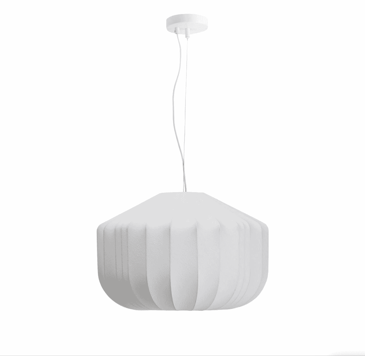 Kave Home Hanglamp Somar 51 cm – Moderne verlichting in wit